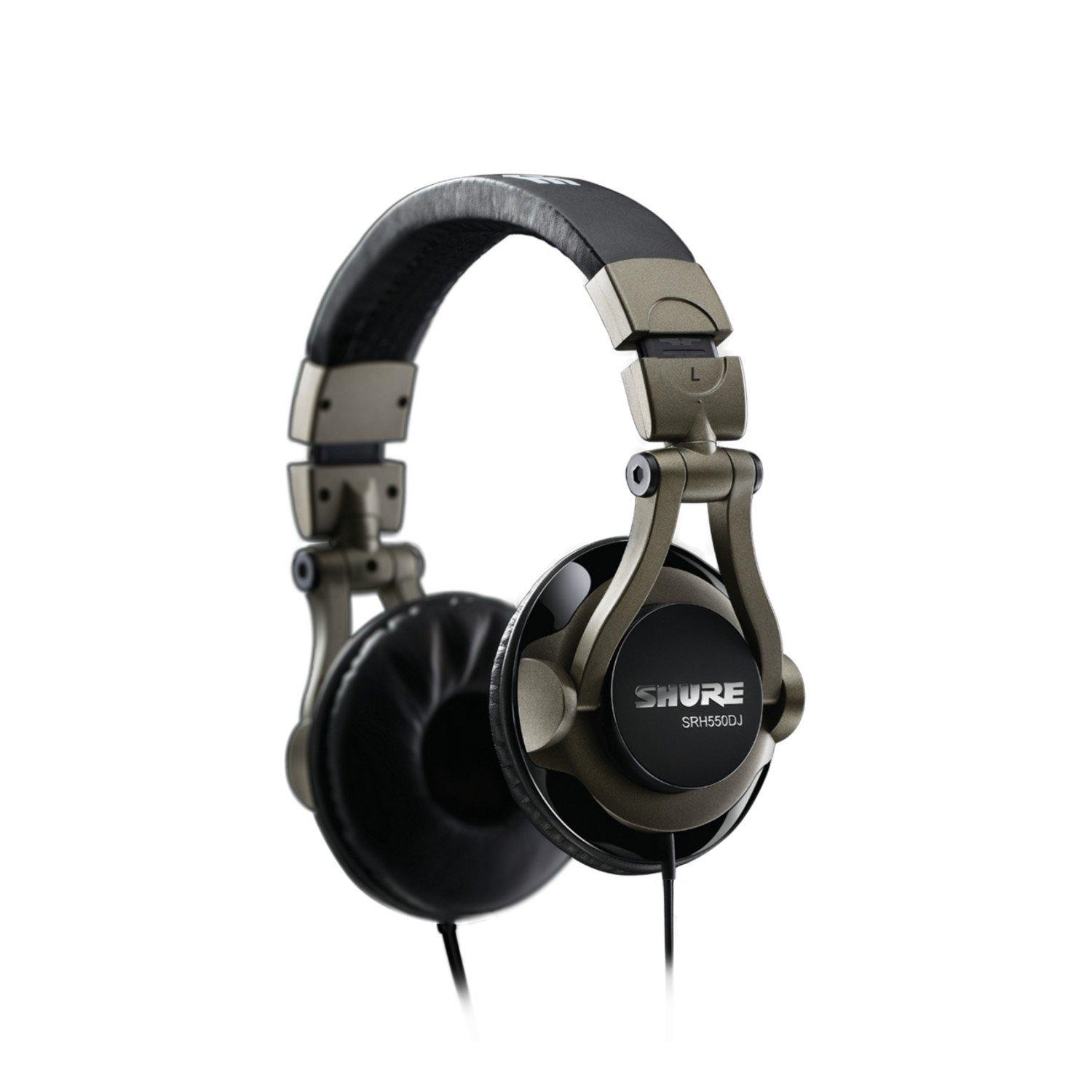 SRH550DJ Professional Quality DJ Gray Wired Headphones Universal