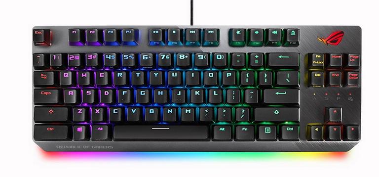 ASUS ROG Strix Scope TKL Cherry MX Red Switches Wired Gaming Keyboard