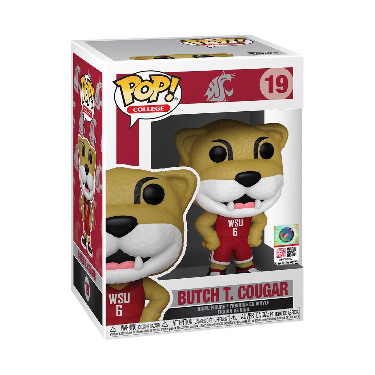Funko POP! Mascots: Washington State University Butch T. Cougar 3.75-in  Vinyl Figure