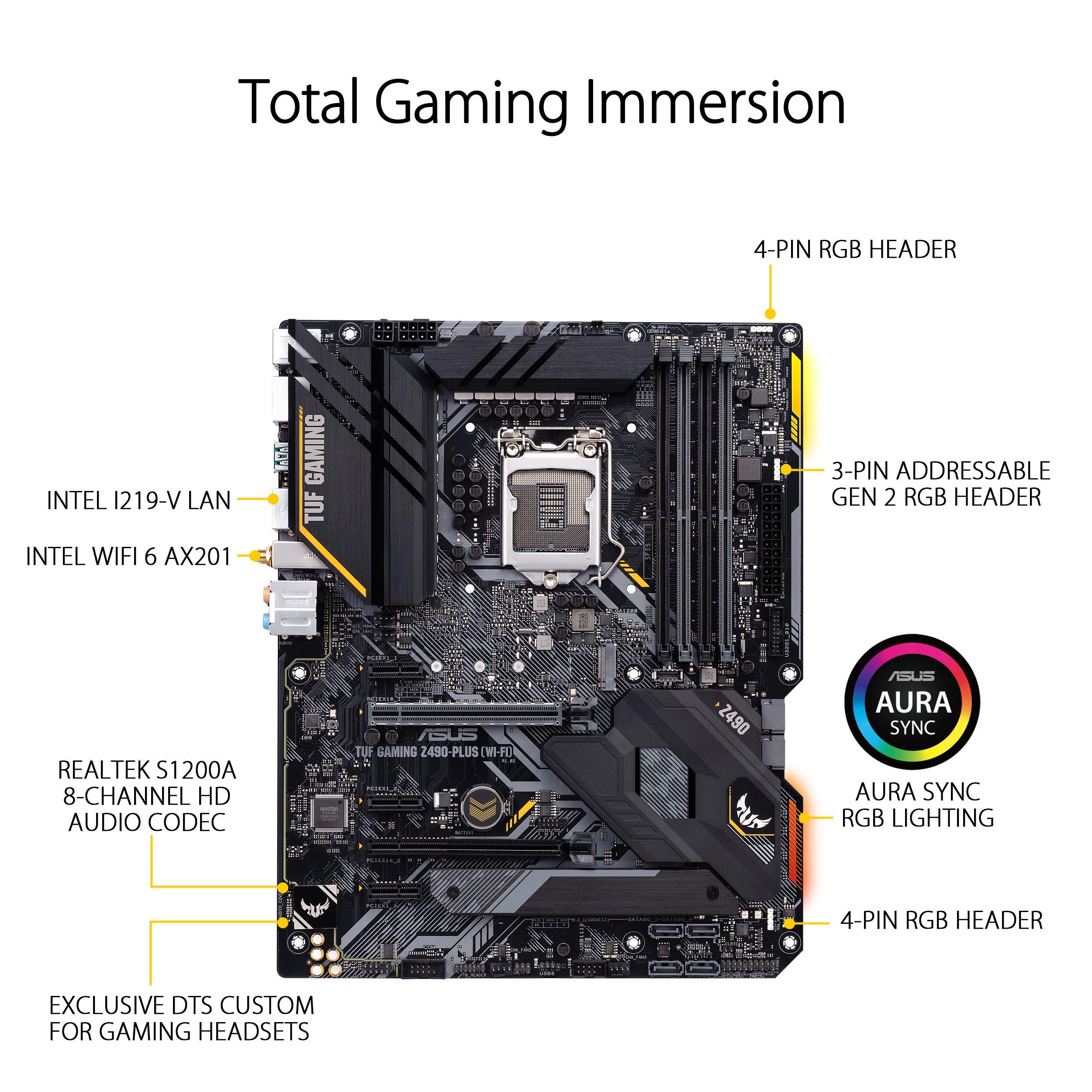 ASUS TUF GAMING Z490PLUS (WIFI) DDR4 Motherboard