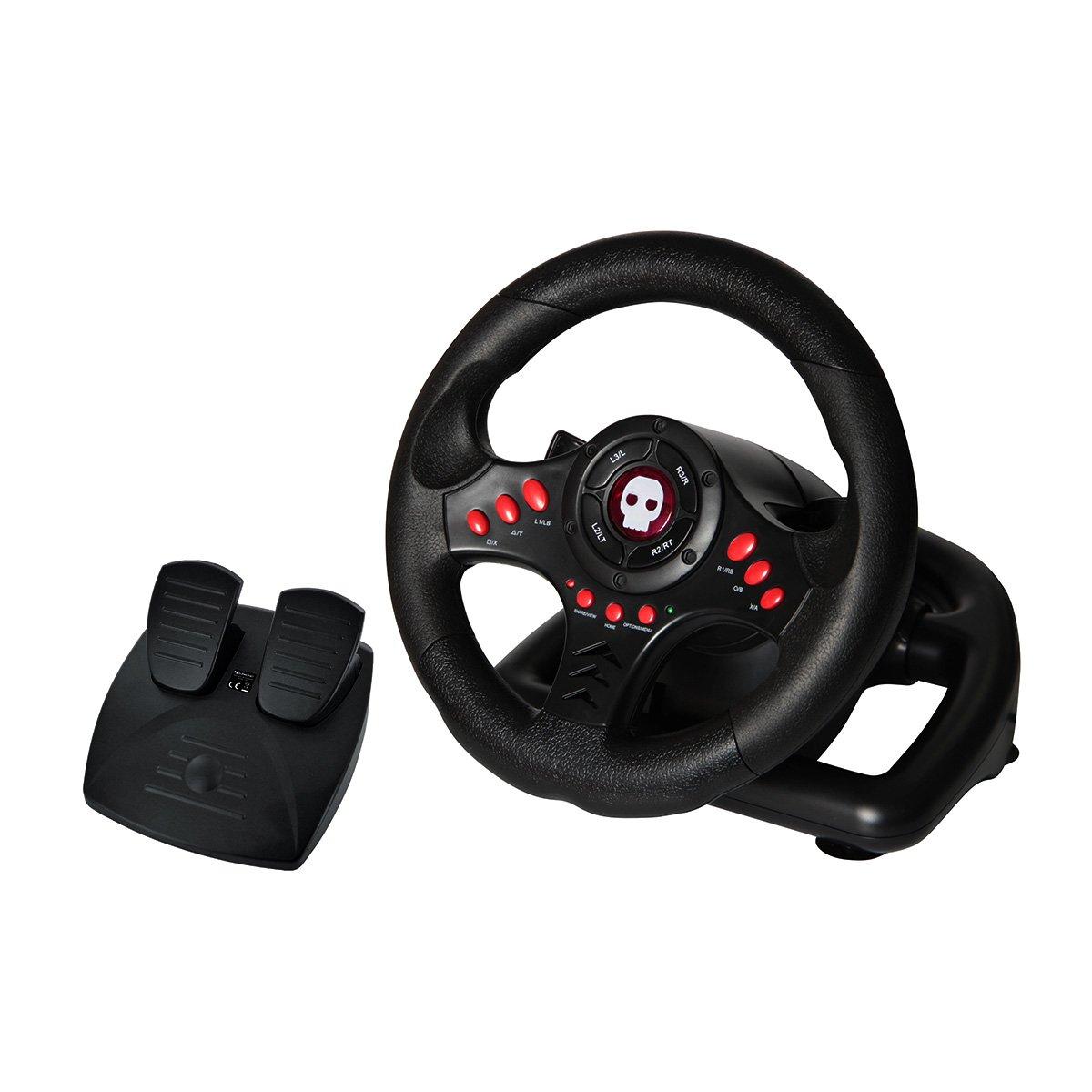 Det er det heldige Bliv ved pakke Multi-Format Steering Wheel and Pedals GameStop Exclusive | GameStop