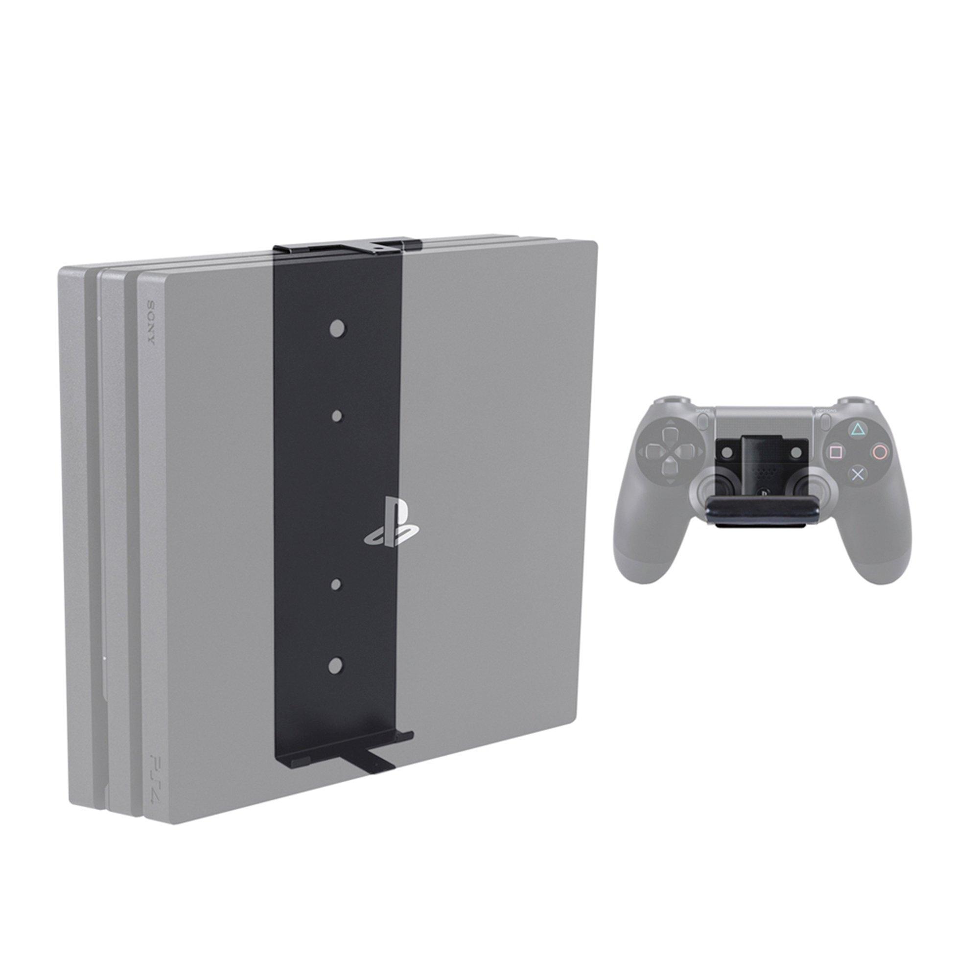 Console and Controller Pro Wall Mount Bundle for PlayStation 4 Pro
