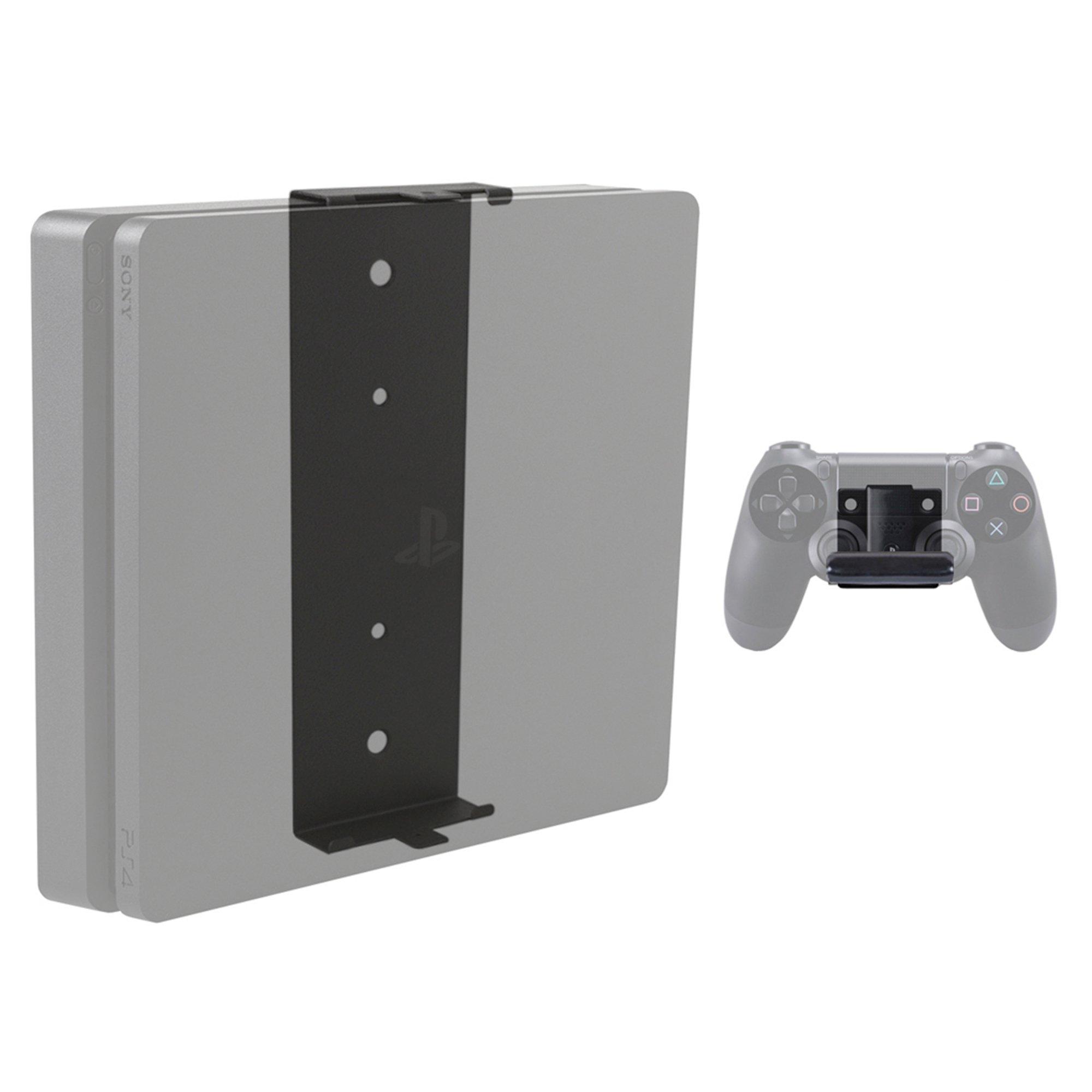 Console and Controller Pro Wall Mount Bundle for PlayStation 4 Slim