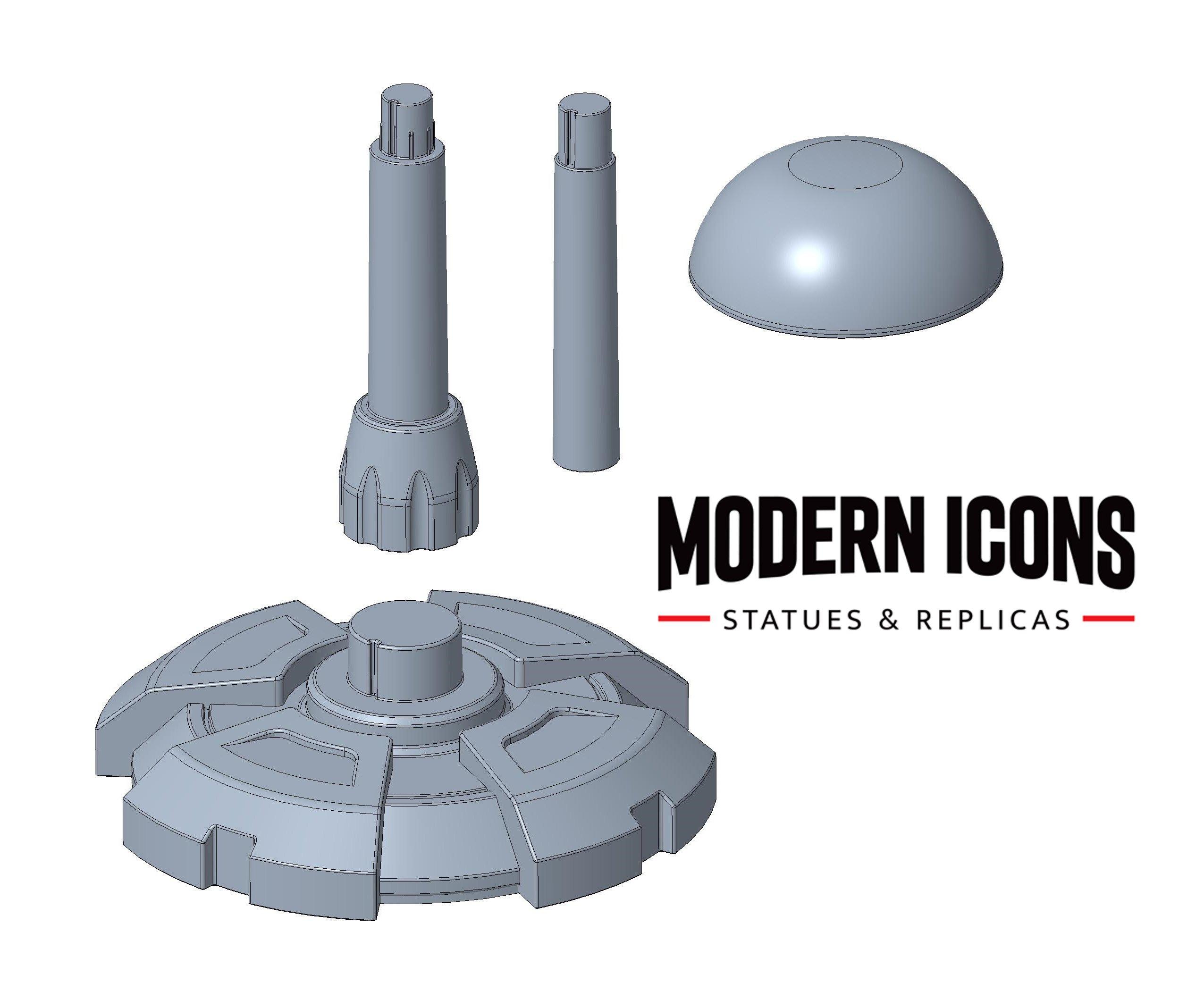 list item 3 of 4 Modern Icons Helmet Stand
