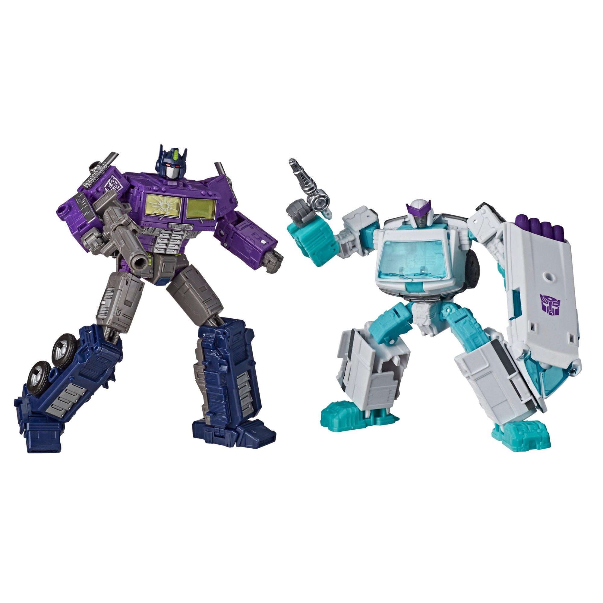 Hasbro Transformers deals Shattered Glass Optimus Prime & Ratchet New Sealed