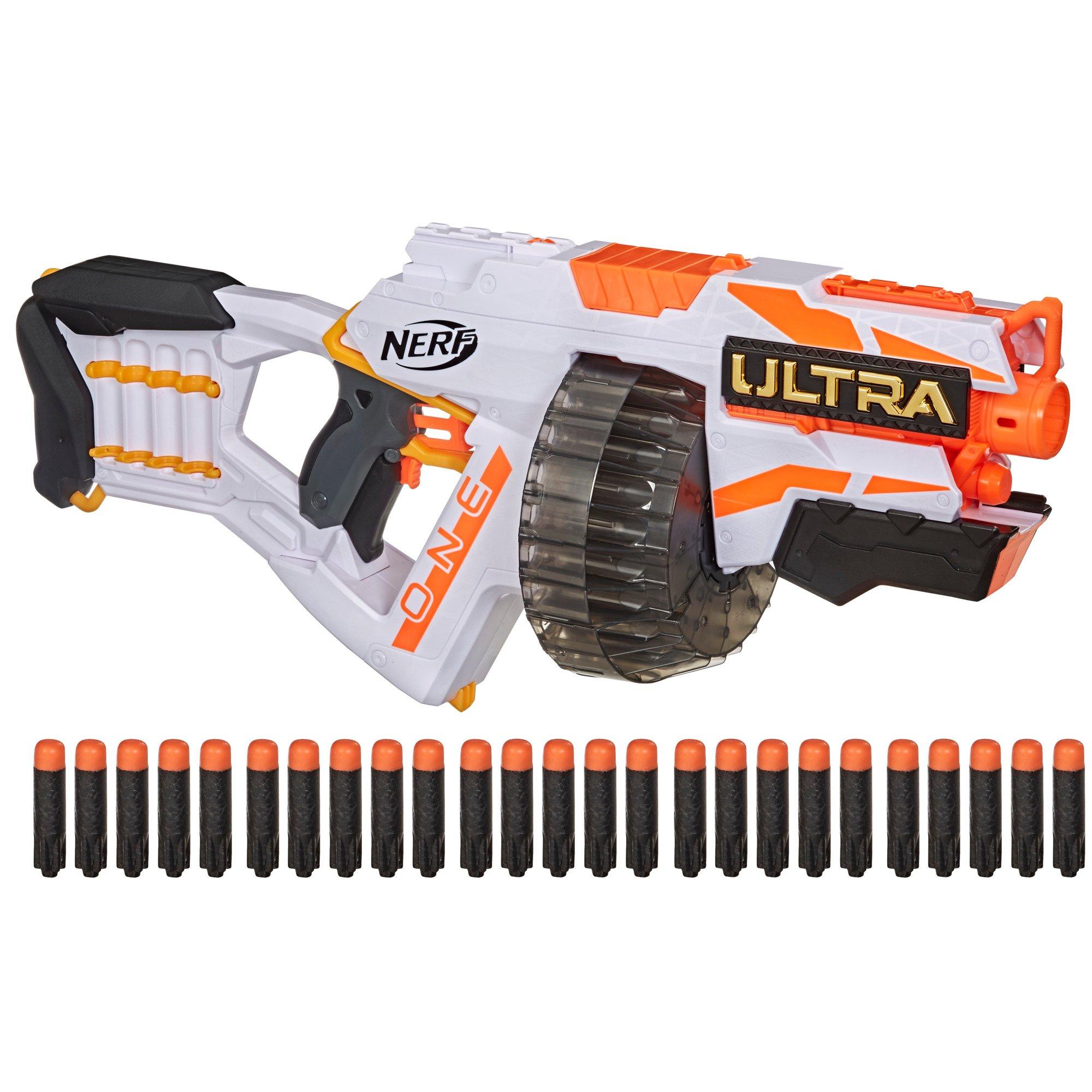 nerf ultra one motorized blaster with 25 nerf ultra darts