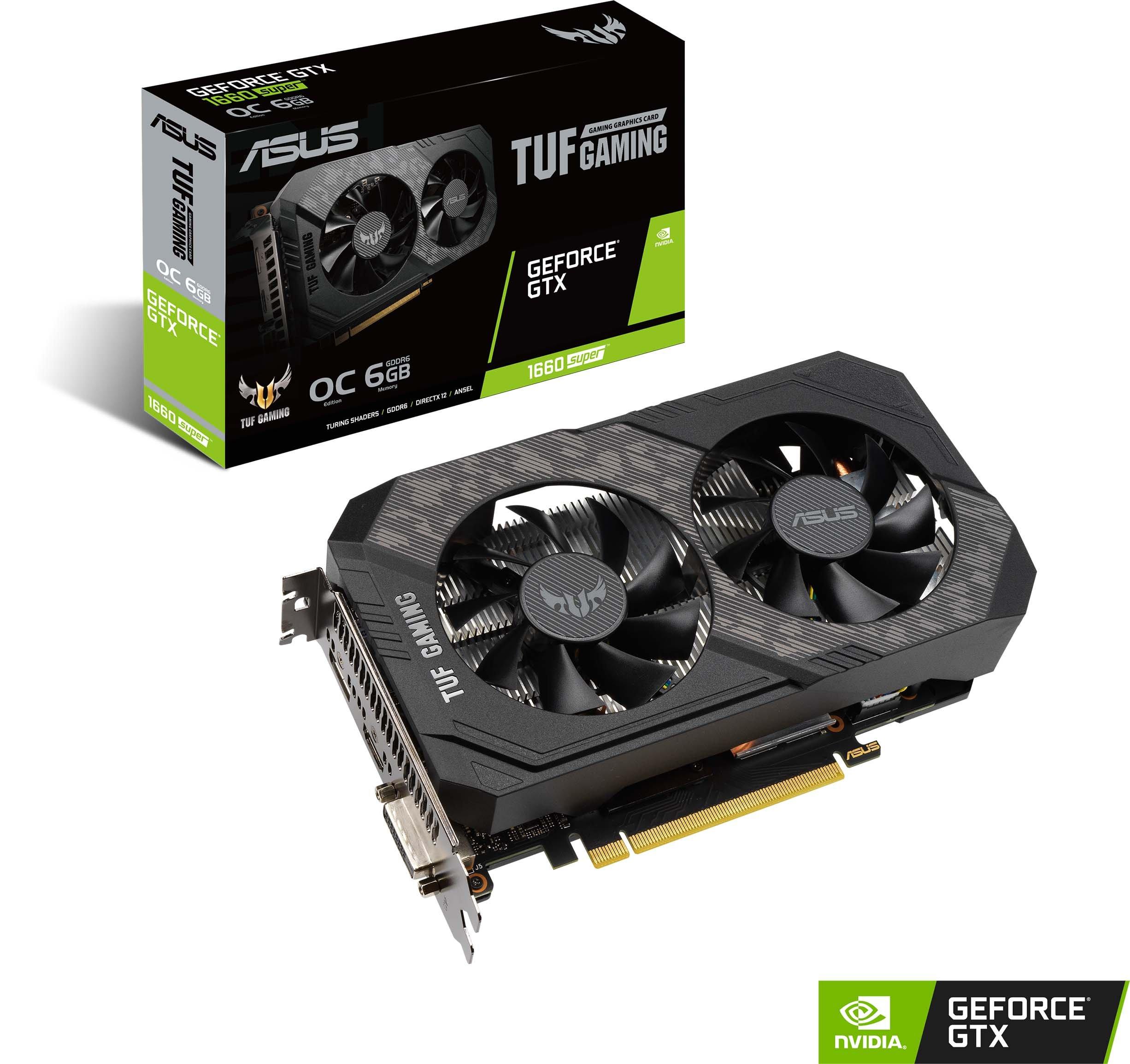 Tuf Gaming Geforce Gtx 1660 Super Overclocked 6gb Edition Gaming Graphics Card Pc Gamestop