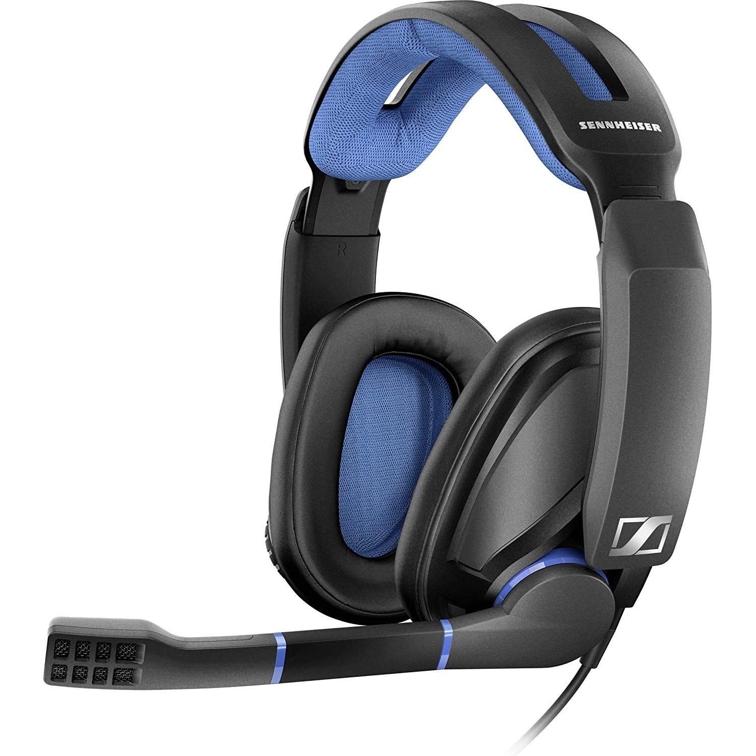 EPOS GSP 300 Black/Blue Wired Gaming Headset | GameStop