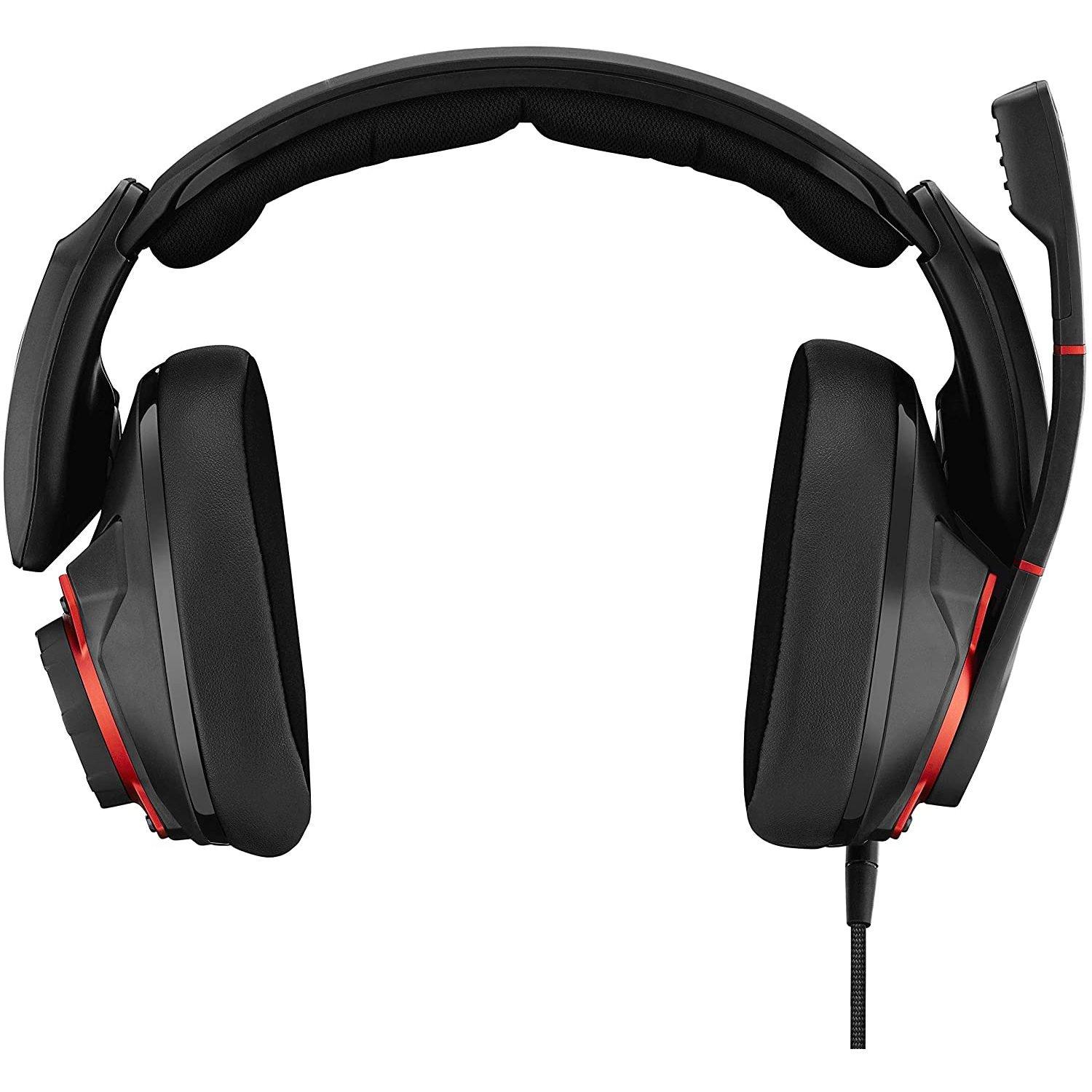 GSP 600 Black/Red Closed Acoustic Wired Gaming Headset