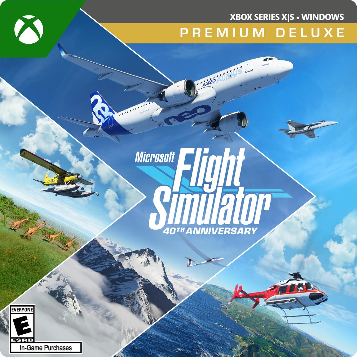Microsoft Flight Simulator Premium Deluxe 40th Anniversary Edition - Xbox Series X/S and Windows -  G7Q-00135