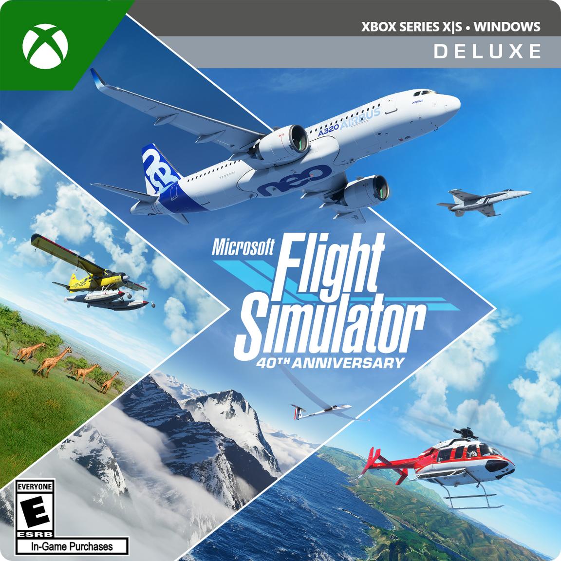 Microsoft Flight Simulator Deluxe 40th Anniversary Edition - Xbox Series X/S and Windows -  G7Q-00134