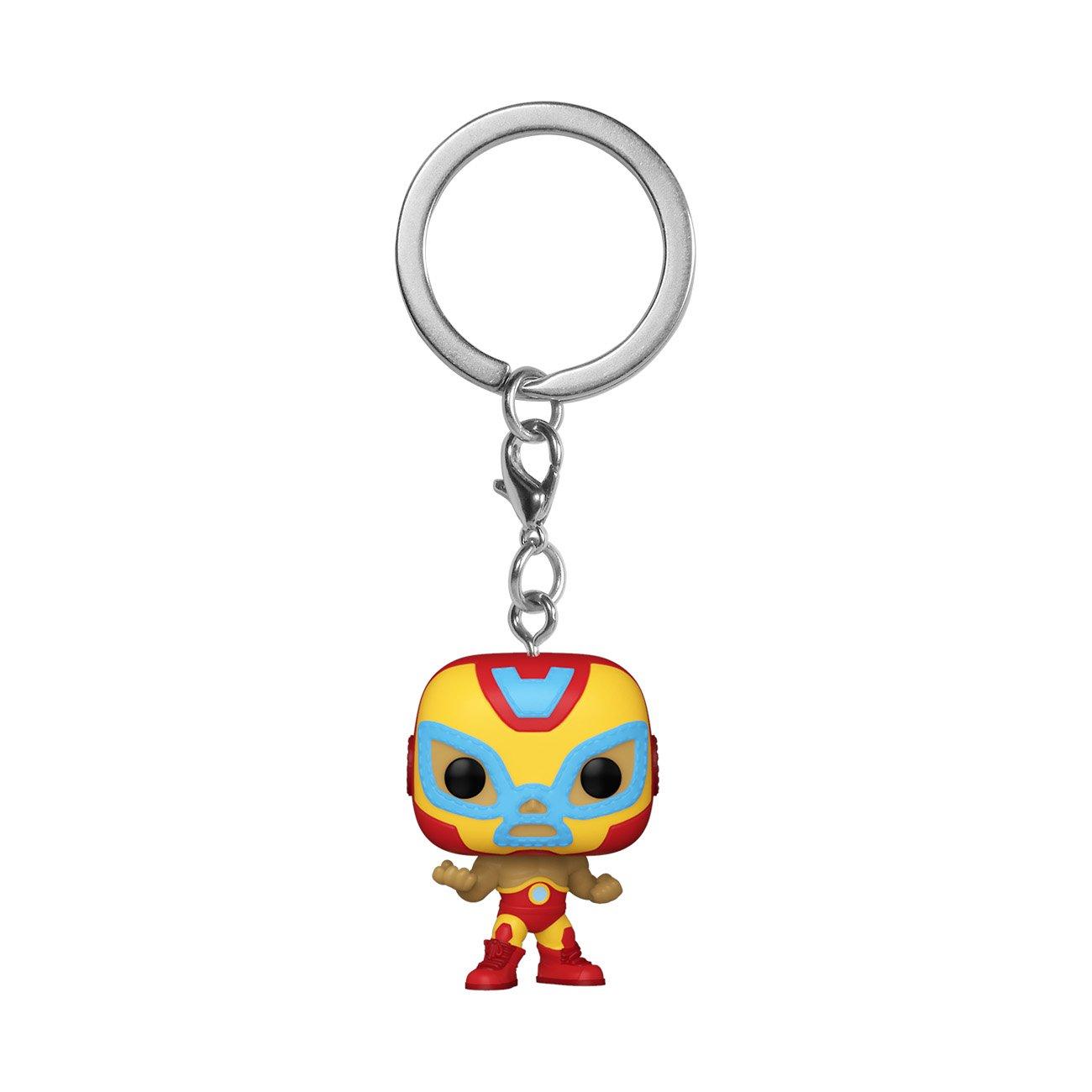 list item 1 of 2 Funko Pocket POP! Keychain: Marvel Lucha Libre Iron Man