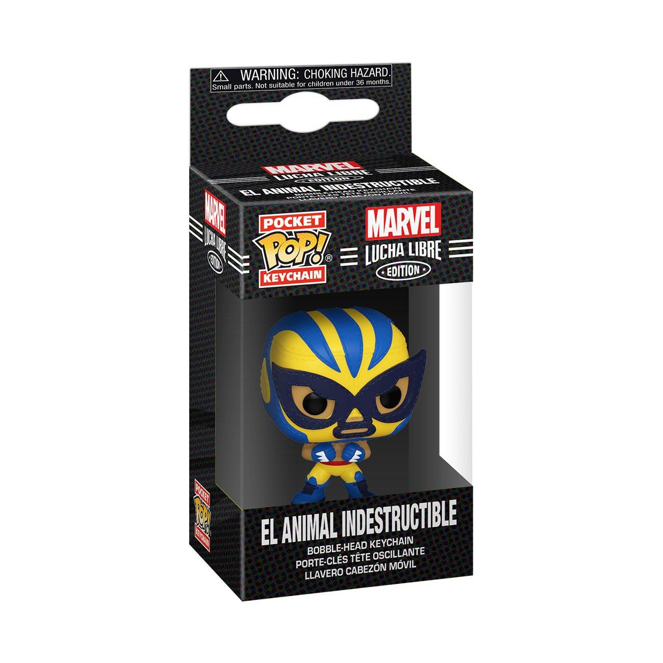 list item 2 of 2 Funko Pocket POP! Keychain: Marvel Lucha Libre Wolverine