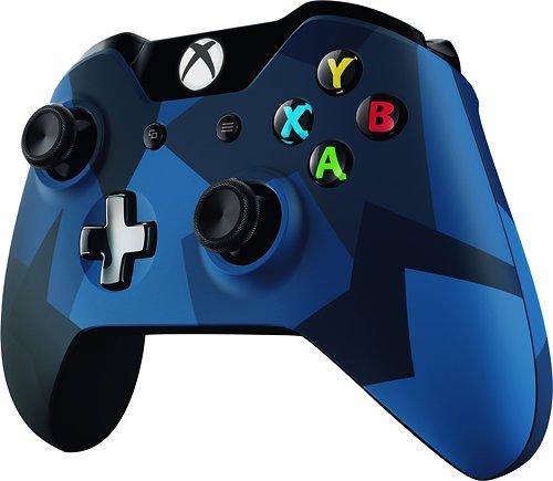 list item 2 of 3 Microsoft Xbox One Wireless Controller Gray and Blue