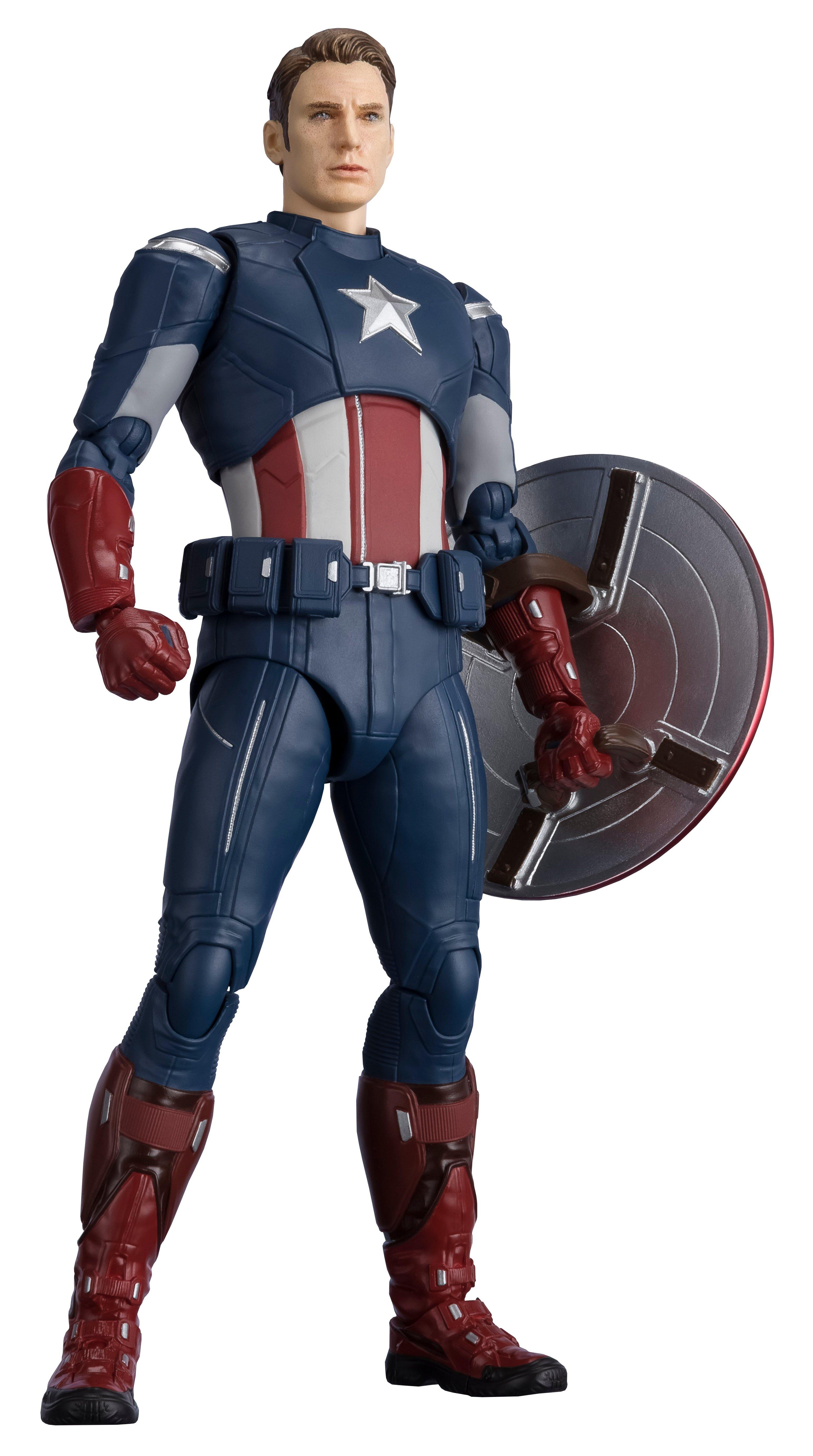 Bandai Marvel Avengers Endgame Captain America Cap Vs Cap S H Figuarts 5 9 In Action Figure Gamestop
