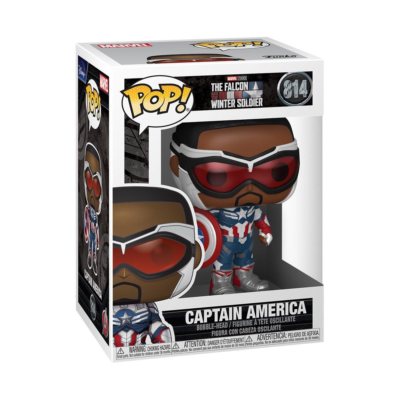 Funko POP! Marvel: The Falcon and the Winter Soldier Captain America 4-in  Vinyl Figure