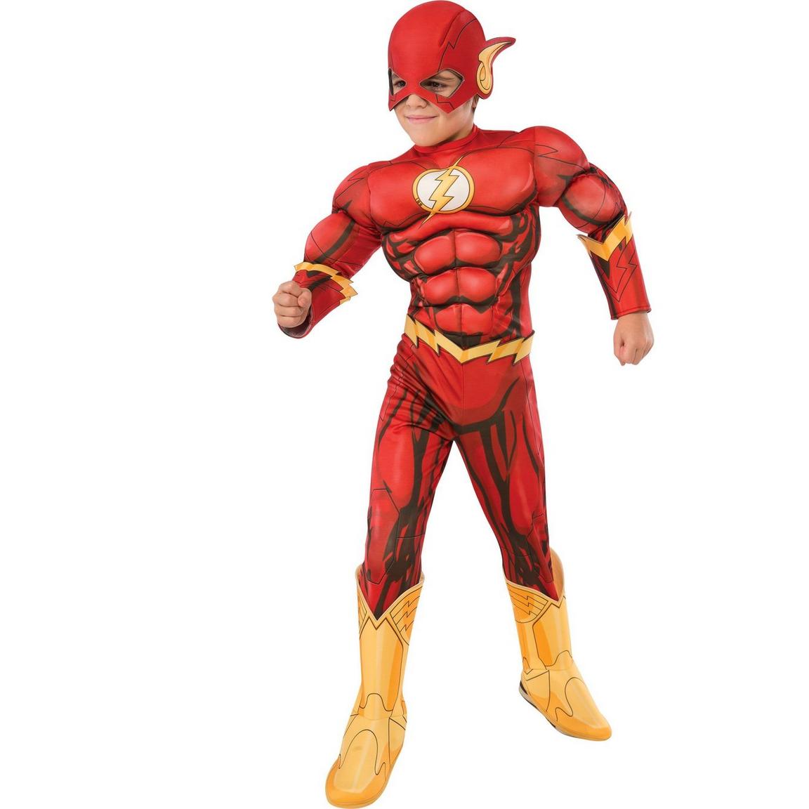 DC Comics The Flash Muscle Youth Costume, Size: Large, Rubie's Costume Company