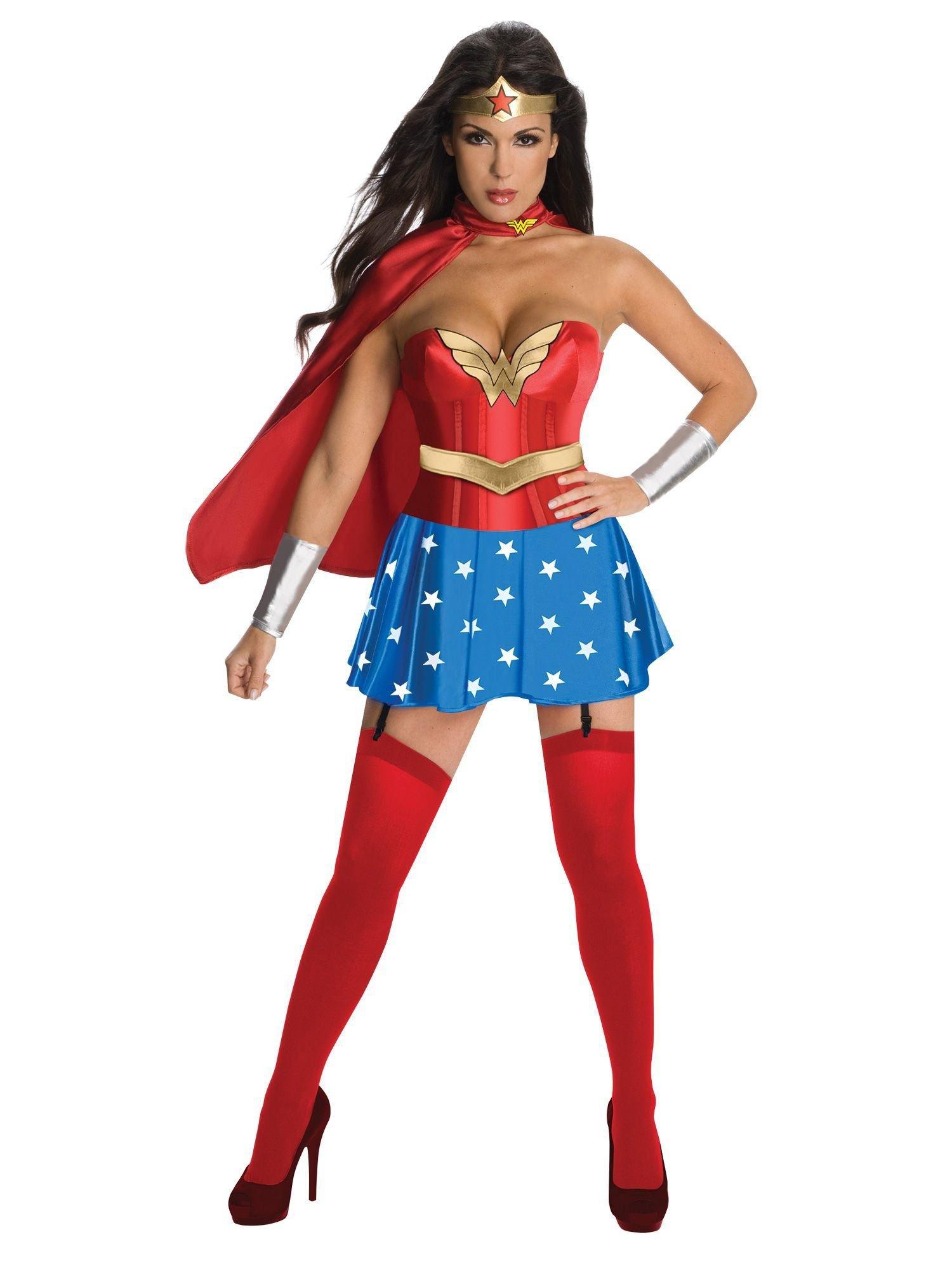 DC Comics Wonder Woman Corset Costume, Size: Large, Rubie's Costume Company