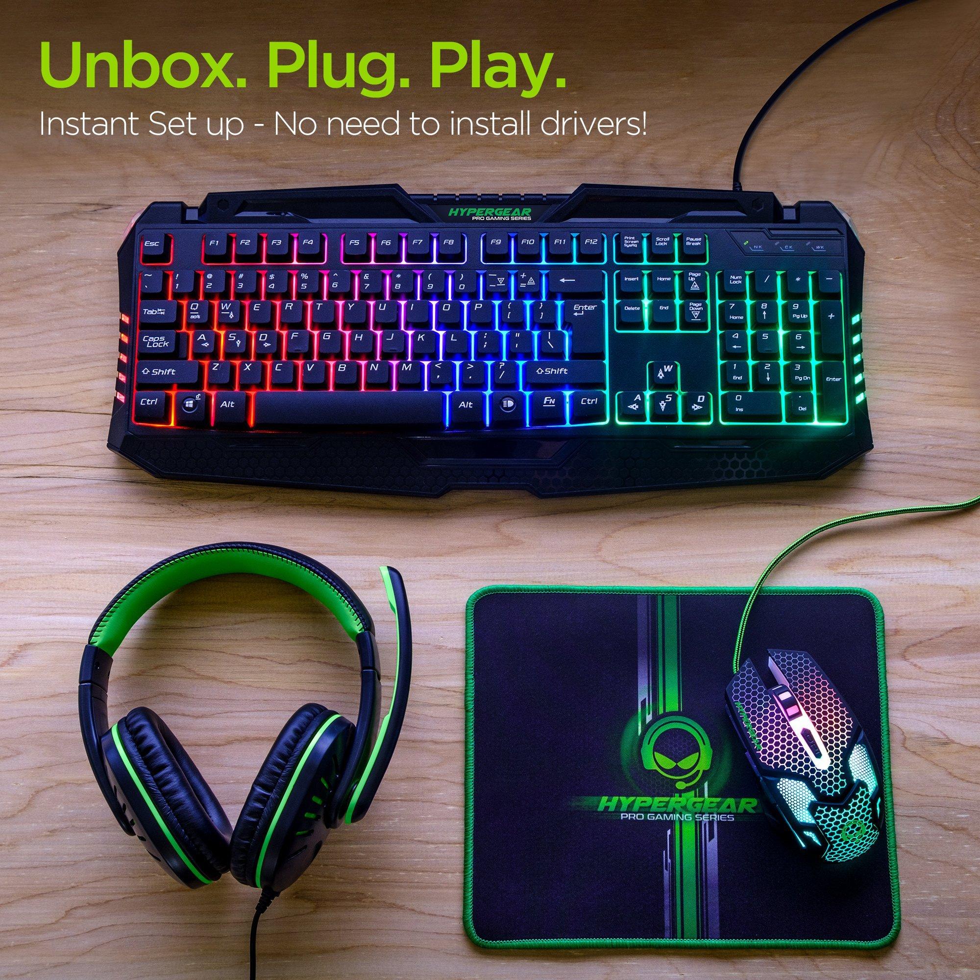 list item 3 of 8 HyperGear 4-in-1 PC Gaming Kit