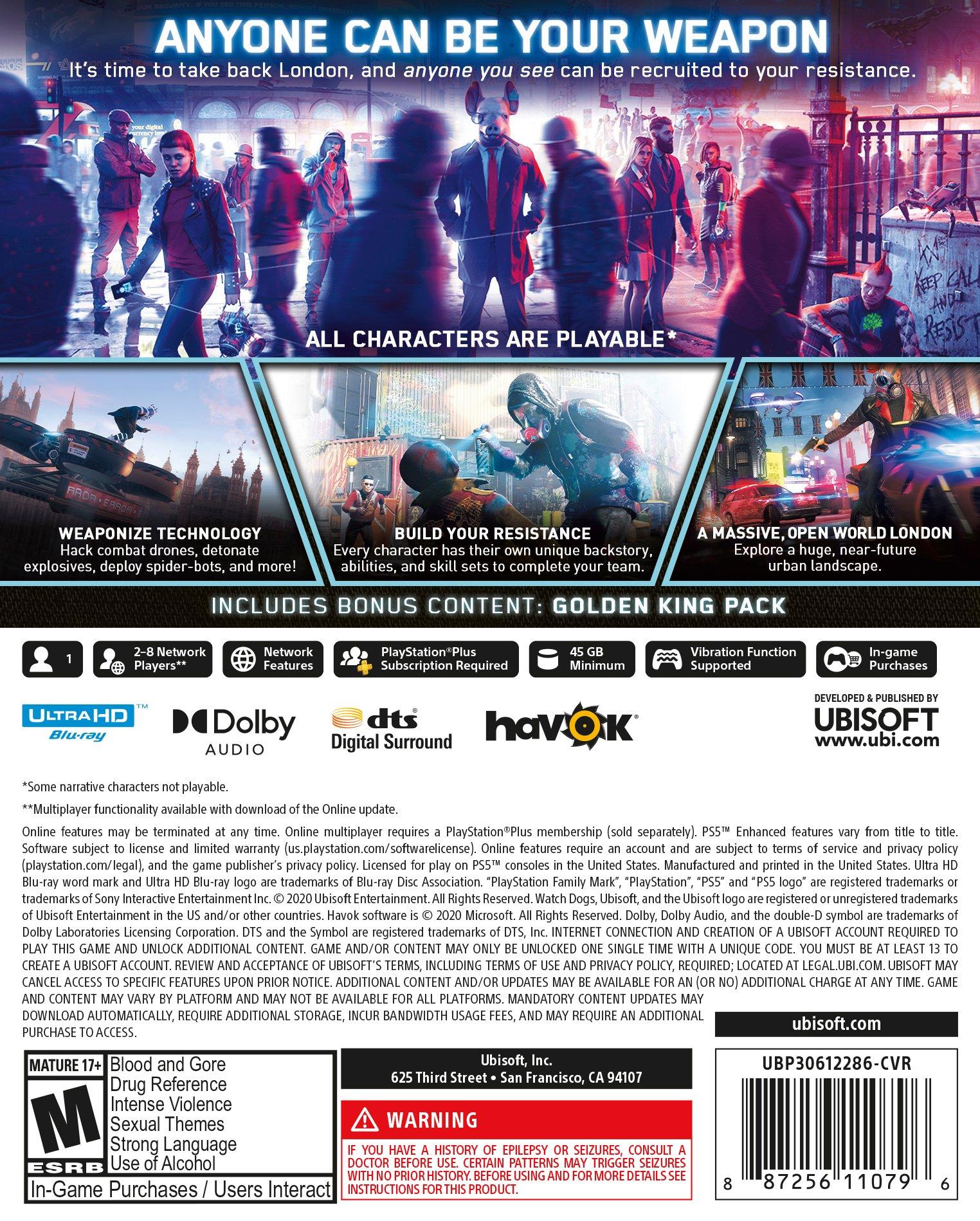 Watch Dogs®: Legion PS4 & PS5