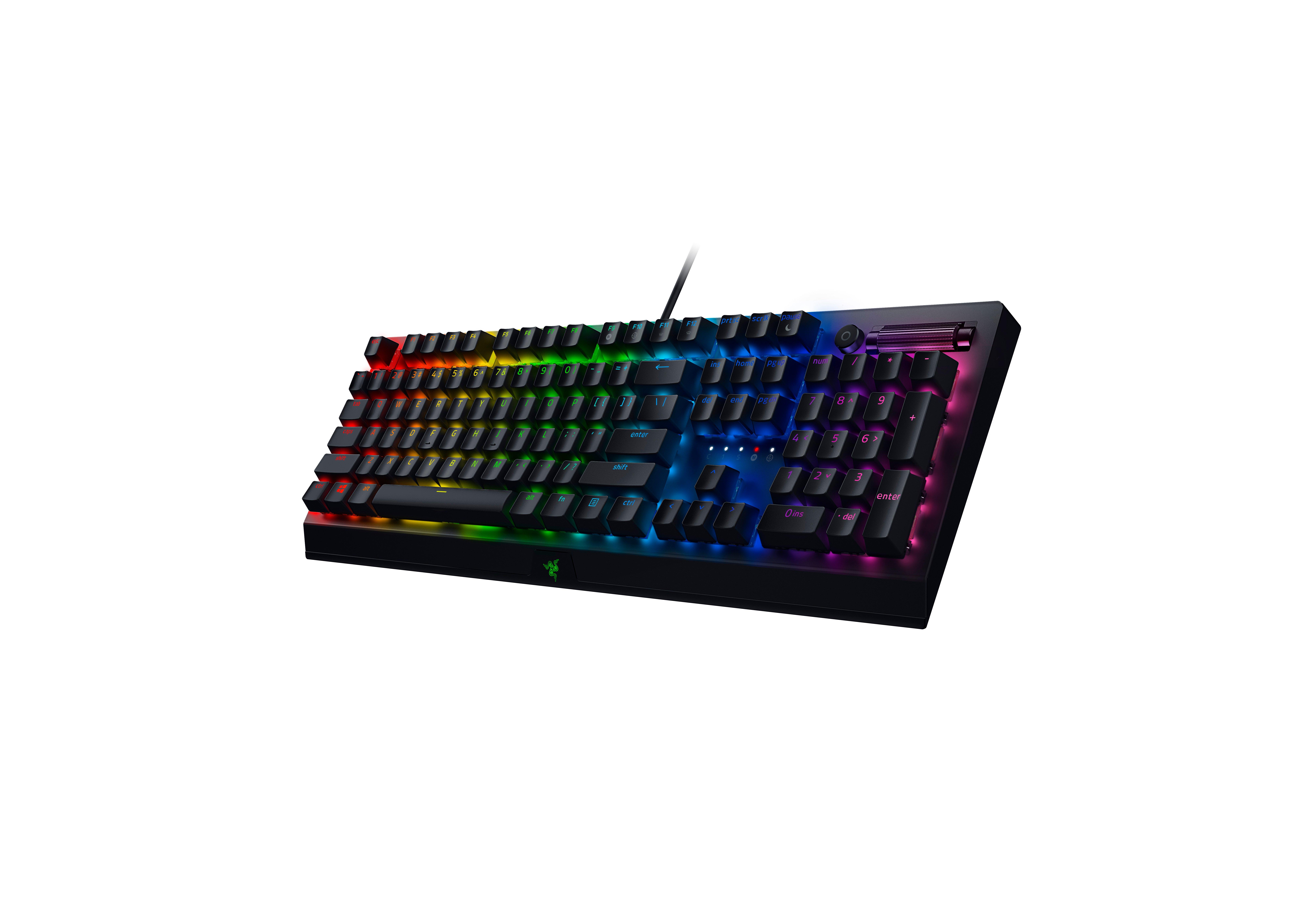 Razer BlackWidow V3 Wired Gaming Mechanical Green Switch Keyboard With RGB  for sale online