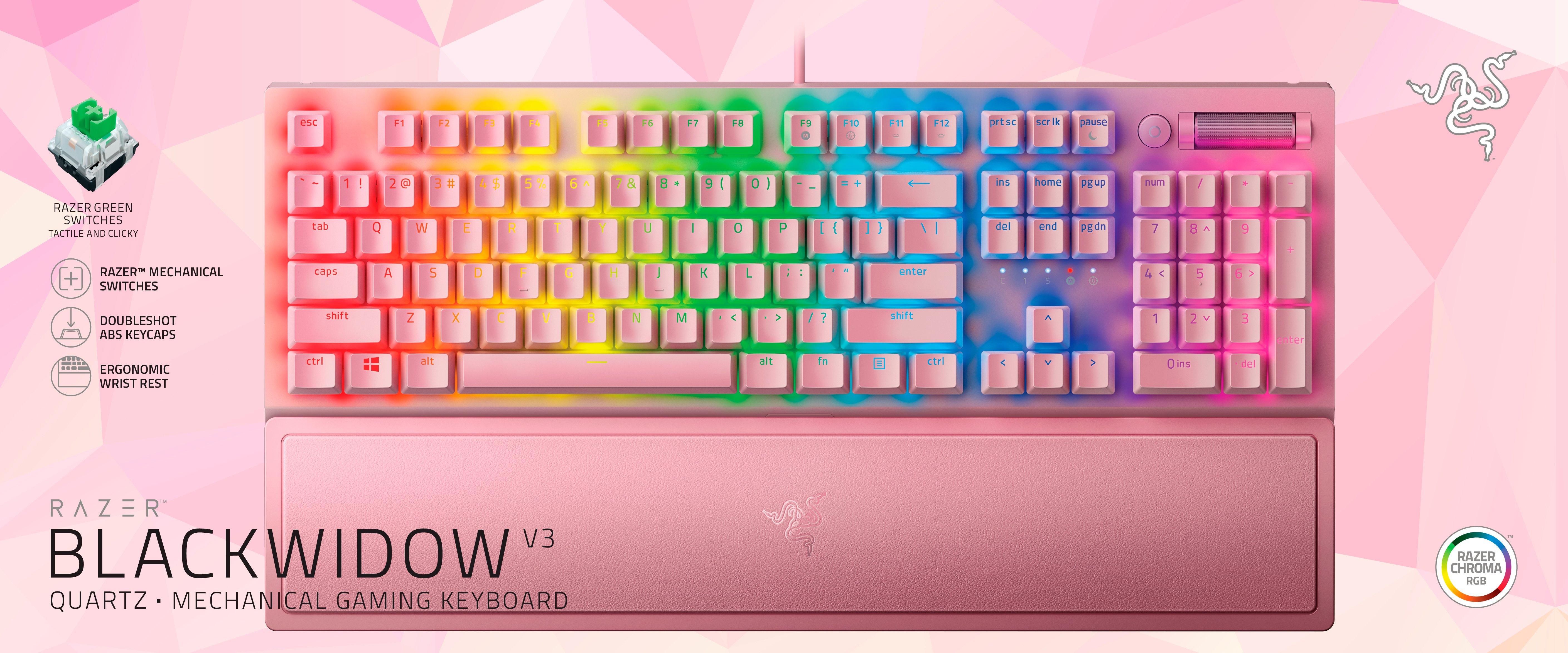 Razer Blackwidow V3 Quartz Pink-connectedremag.com