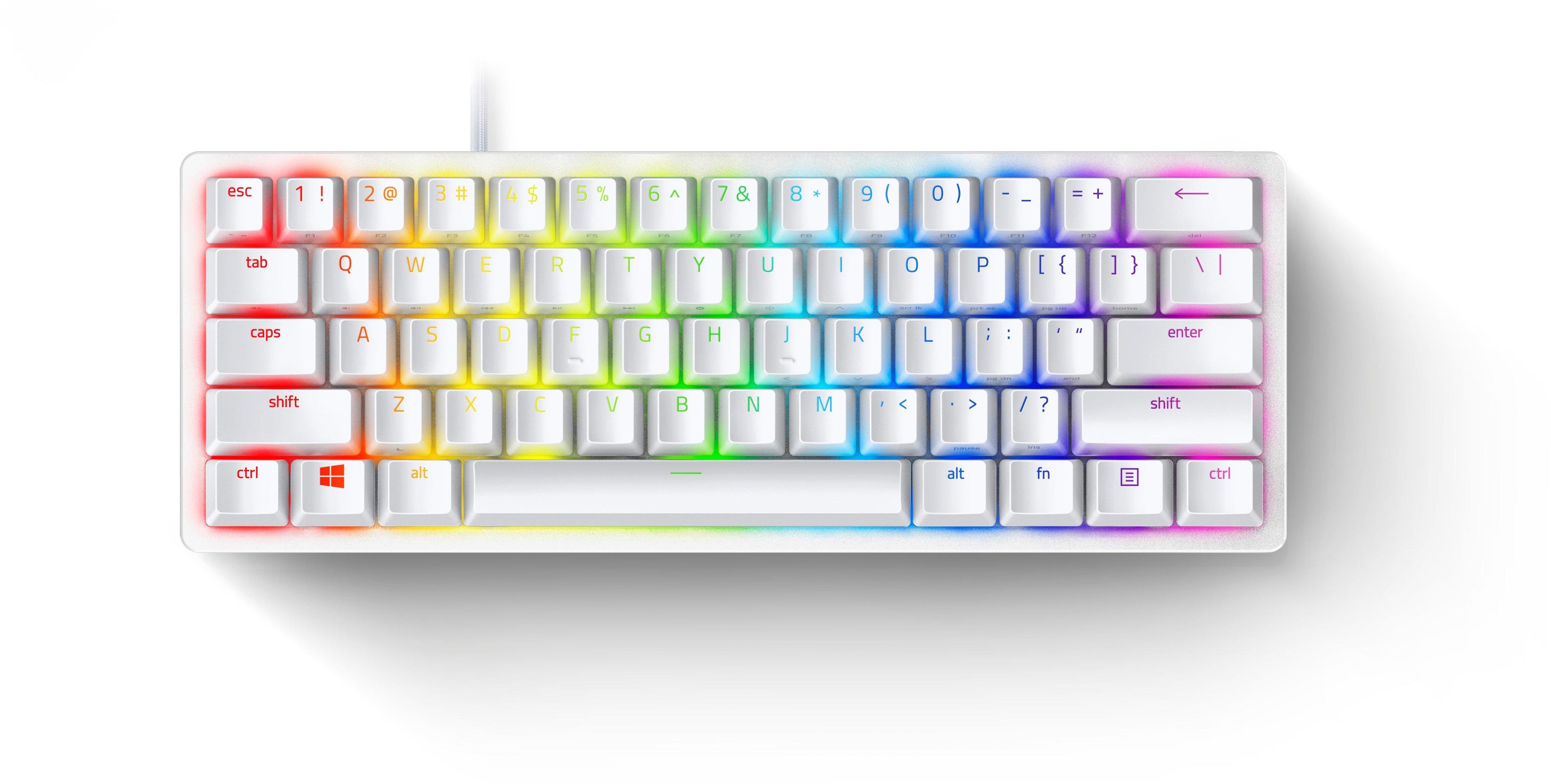 Razer Huntsman Mini 60% Wired Optical Clicky Switch Gaming Keyboard with  Chroma RGB Backlighting Mercury RZ03-03390300-R3M1 - Best Buy