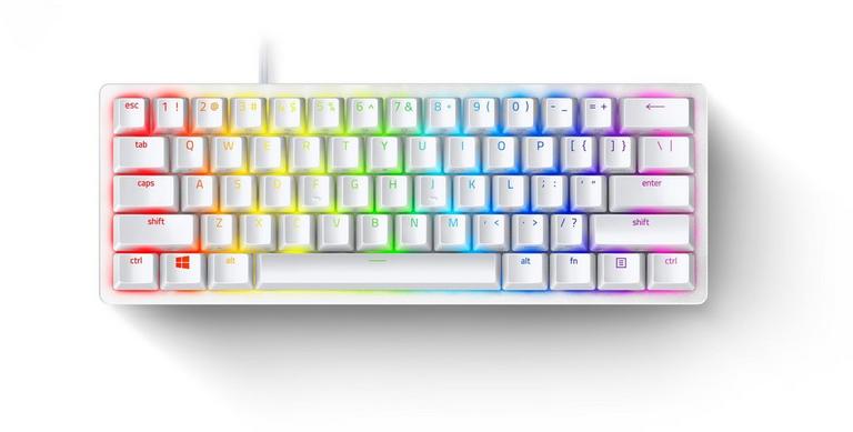 Razer Huntsman Mini 60 Percent Optical Purple Switches Wired Gaming Keyboard