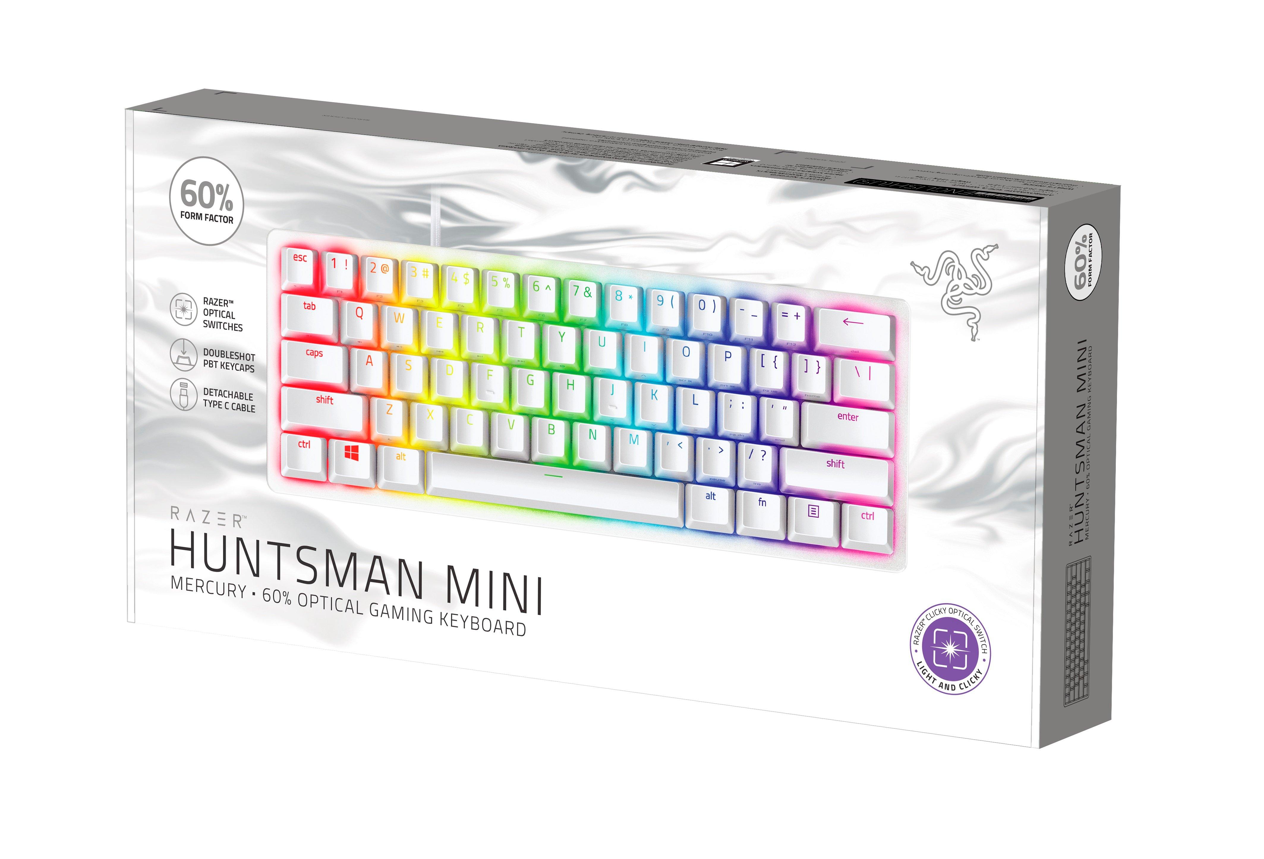 Razer - Huntsman Mini - Wired Optical Clicky Switch Gaming Keyboard - Mercury