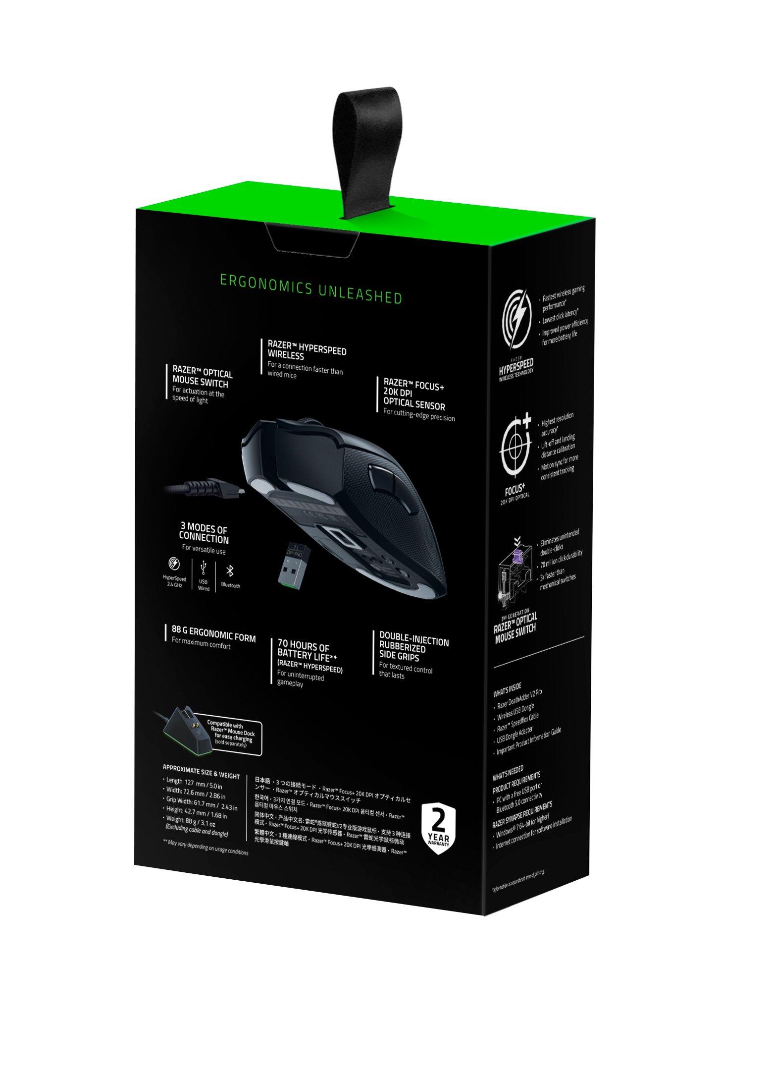 DeathAdder V2 Pro Wireless Gaming Mouse | PC | GameStop