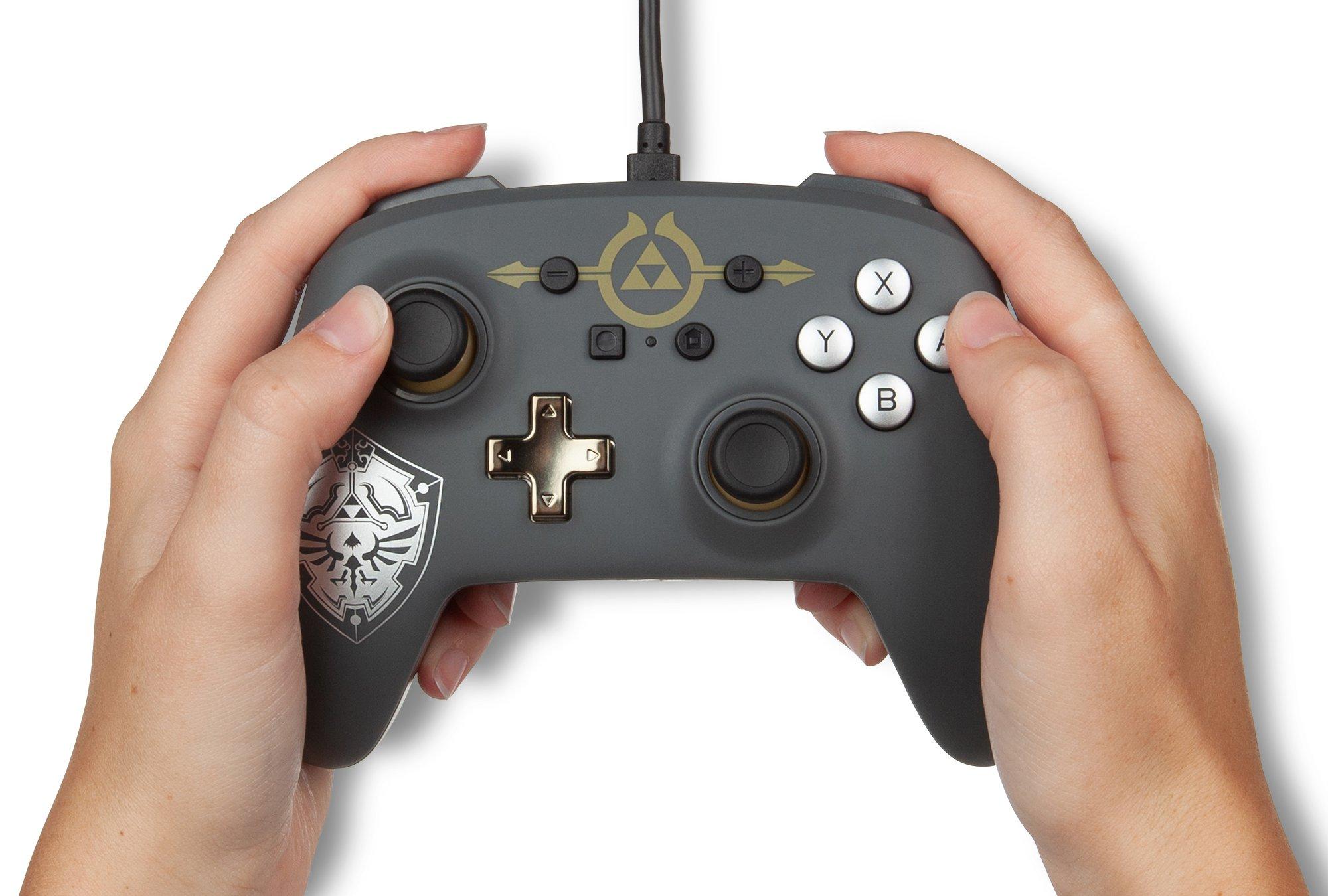 PowerA Enhanced Wired Controller for Nintendo Switch - The Legend of Zelda Hylian Shield