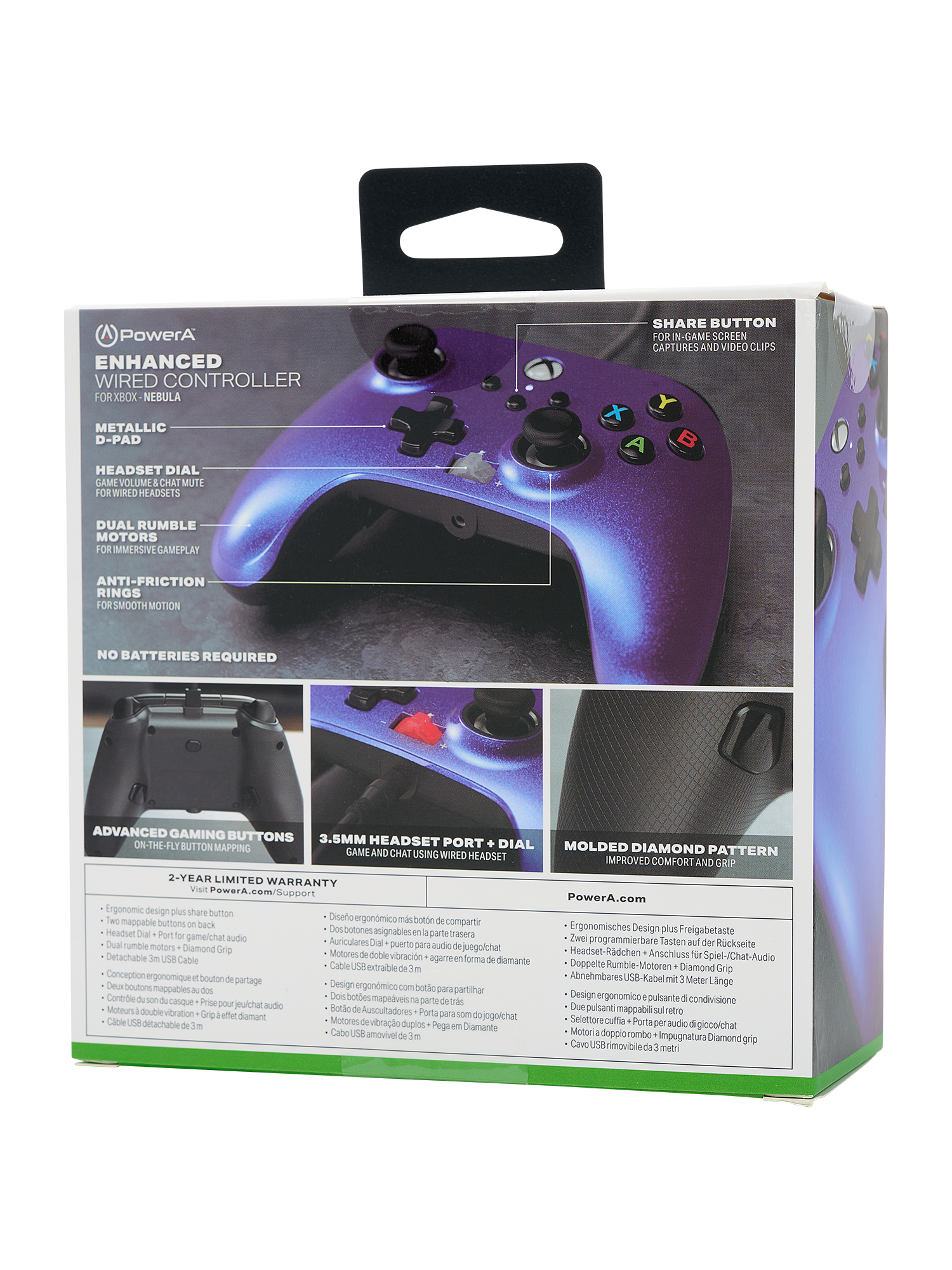 PowerA Enhanced Wired Controller for Xbox Series X/S Nebula