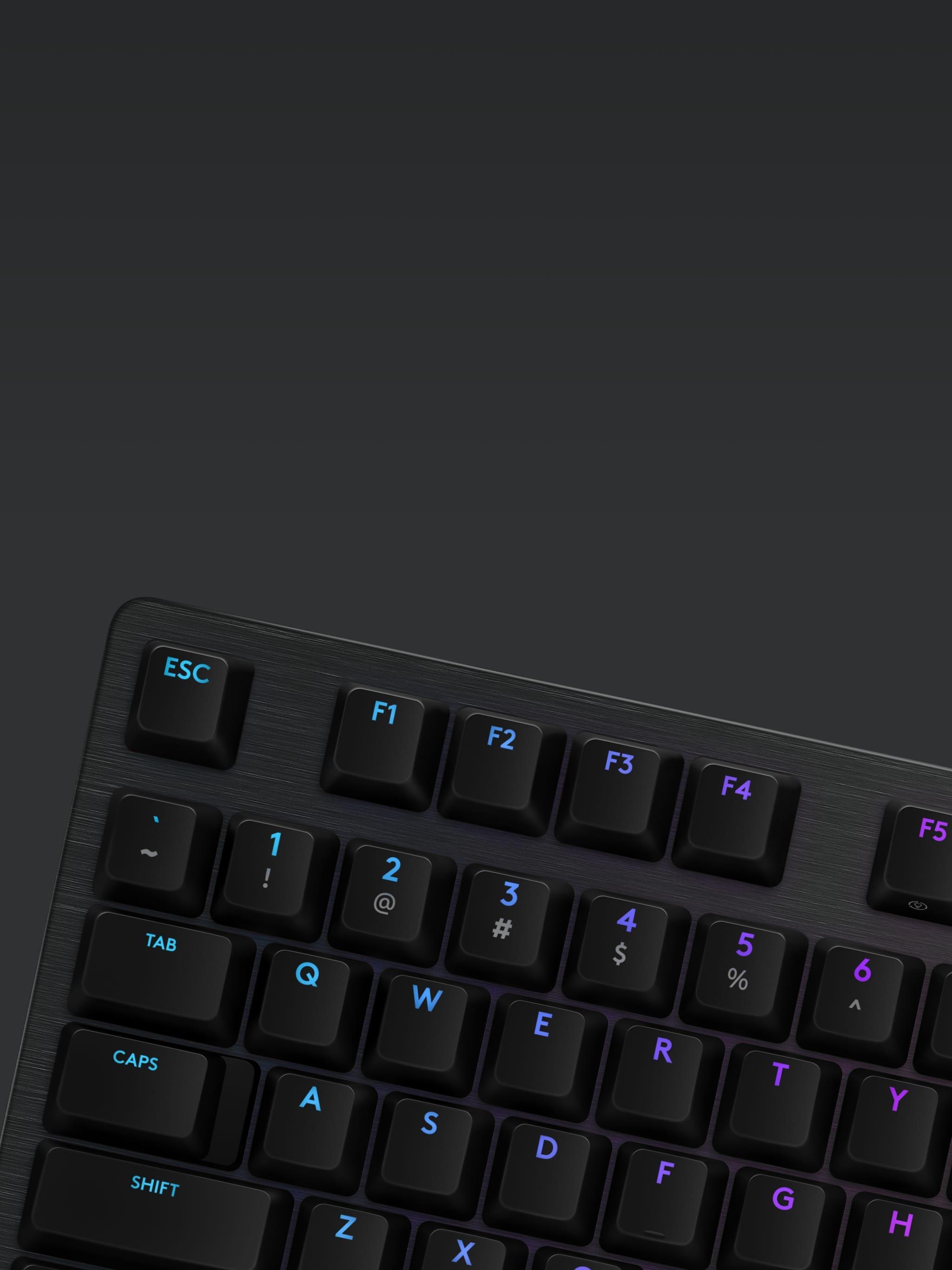 list item 8 of 9 Logitech G512 Carbon GX Blue Switches RGB Mechanical Gaming Keyboard
