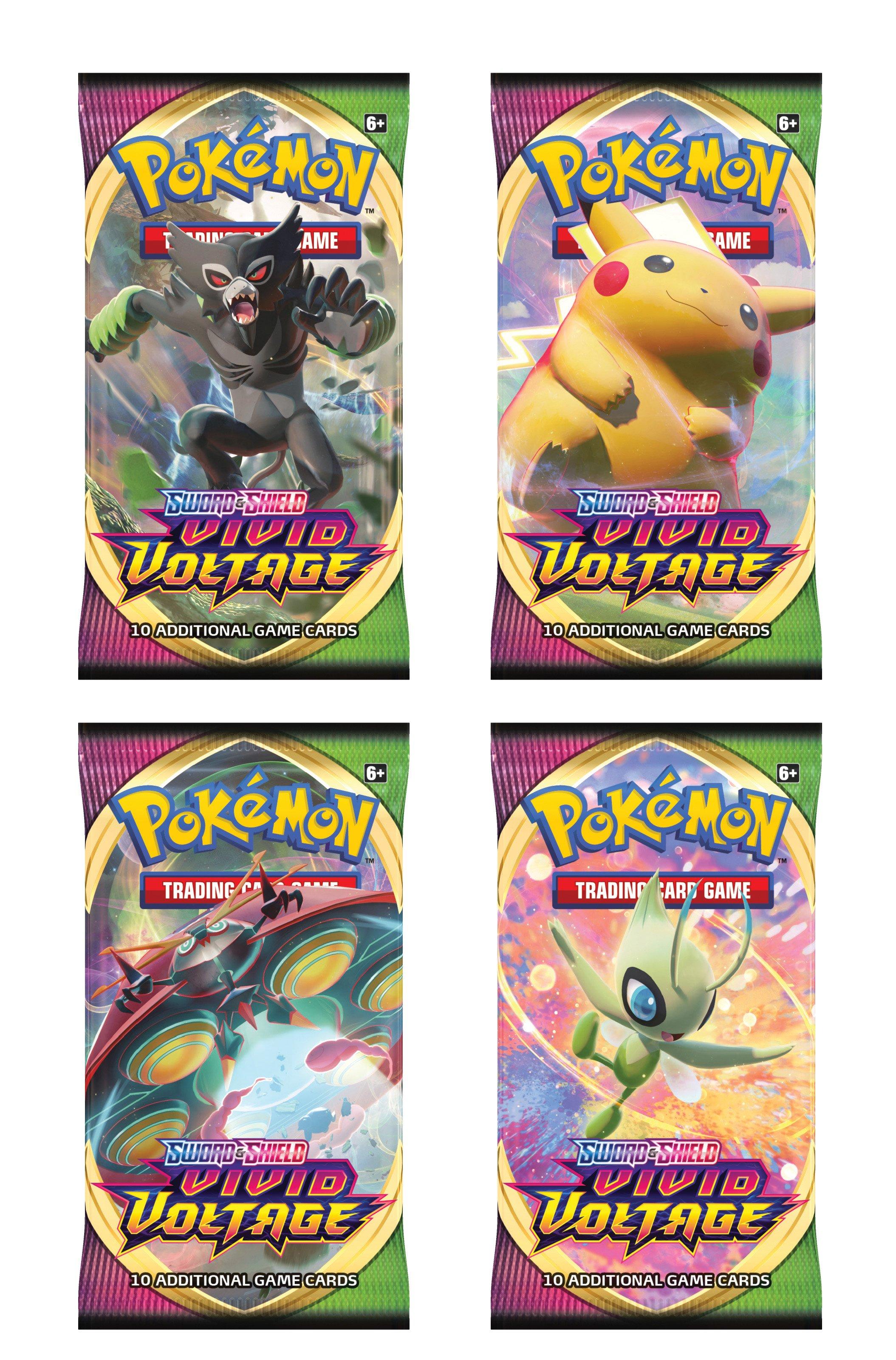 Pokémon VIVID VOLTAGE Factory Sealed Booster Packs 10 Card Packs Fresh From Box 