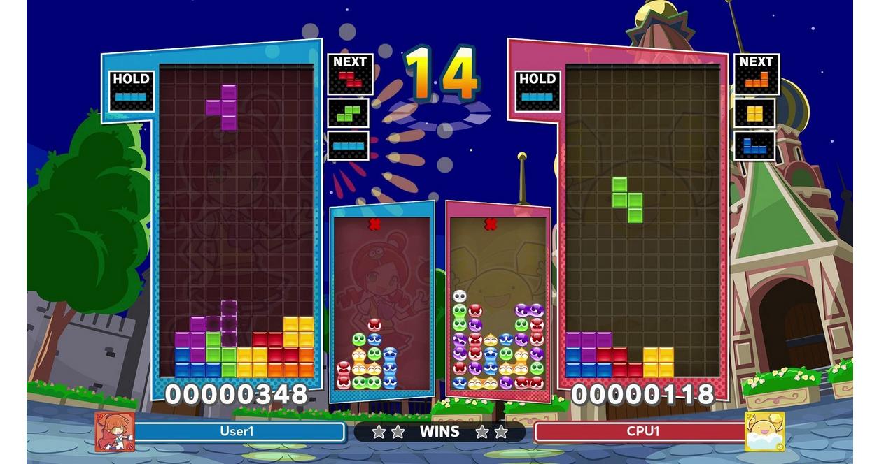 Jeux Puyo Puyo Tetris 1 Et 2 Pour PS4 - Version PAL Française, En Très Bon état, Boîtier Complet