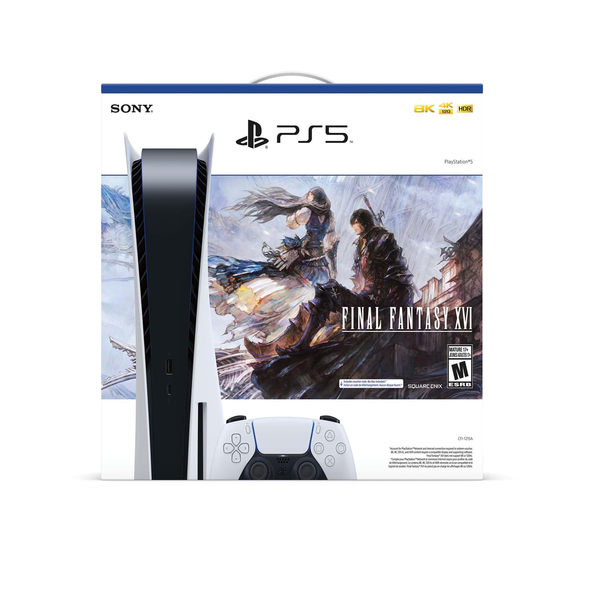 Trade in sony playstation 5 console final fantasy xvi bundle gamestop