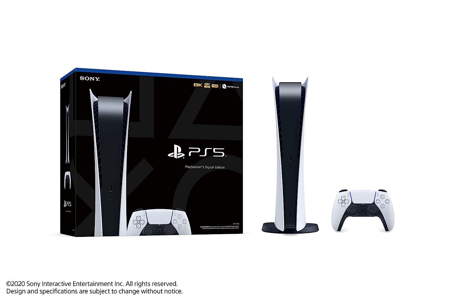 Sony PlayStation 5 Used Digital Console with Accessories Kit (PS5 Digital  Version) 