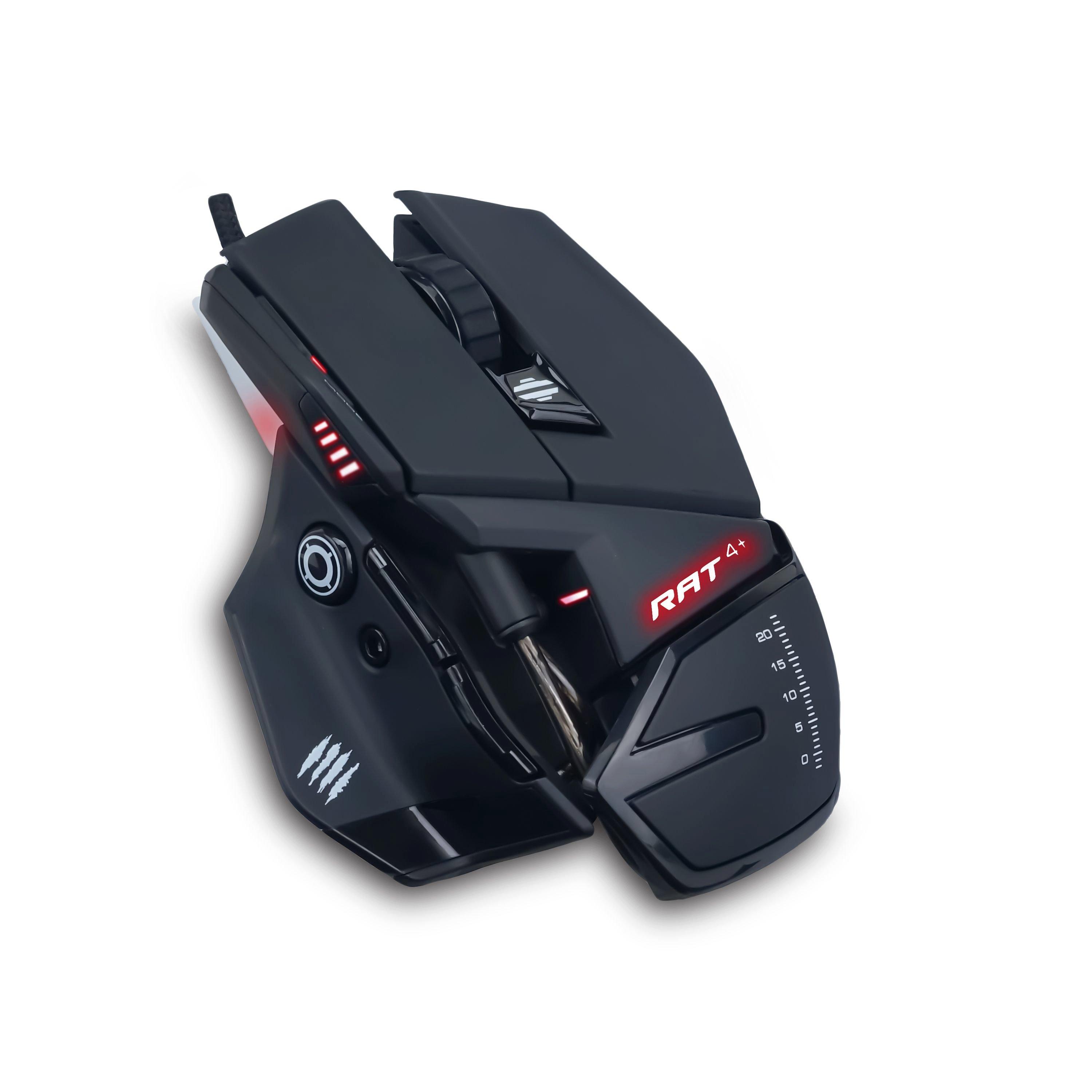 Mad Catz The Authentic R.A.T. 4 Plus Black Optical Wired Gaming Mouse