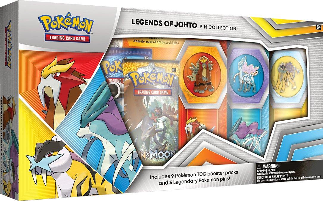 Pokemon Trading Card Game: Legends of Johto Pin Box Only at GameStop