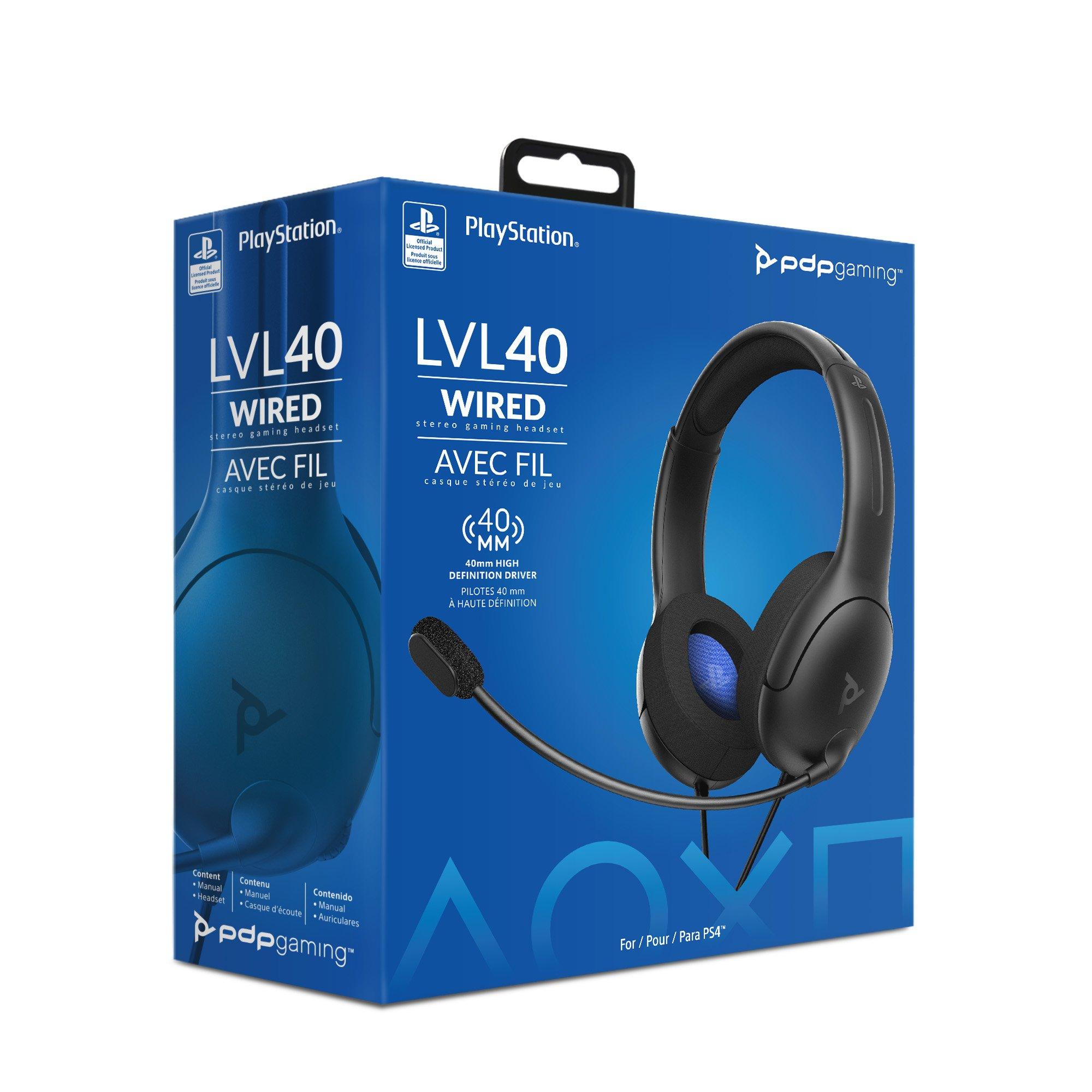 PDP Gaming LVL40 Wired Stereo Gaming Headset for PlayStation 5 and