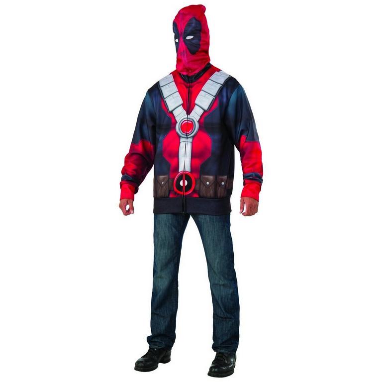 Deadpool Adult Costume Hoodie, Medium BuySeasons GameStop