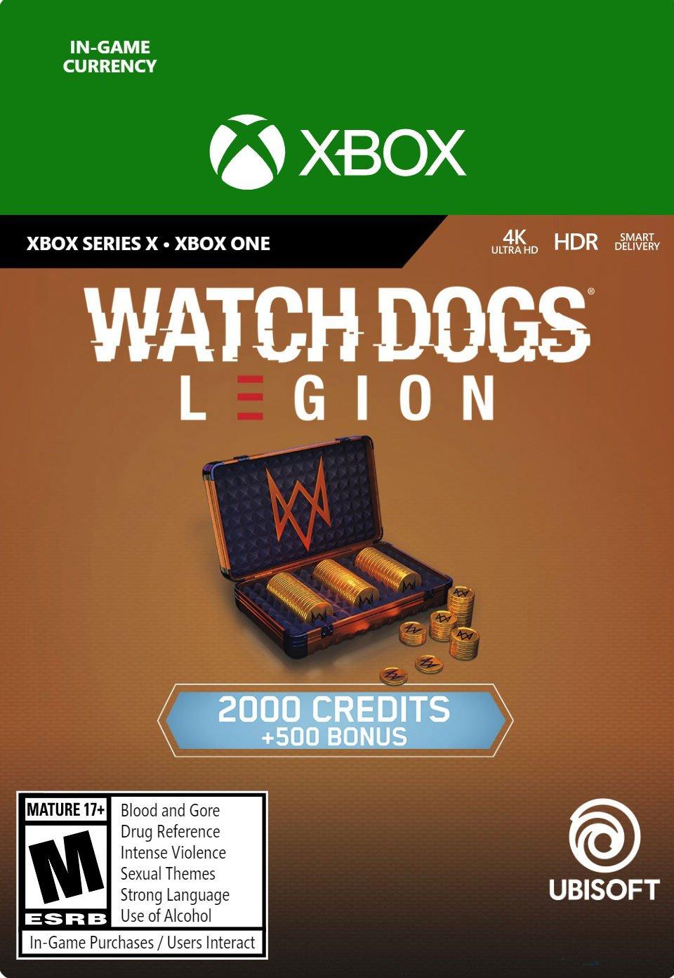 Watch Dogs: Legion Credits 2,500 - Xbox One
