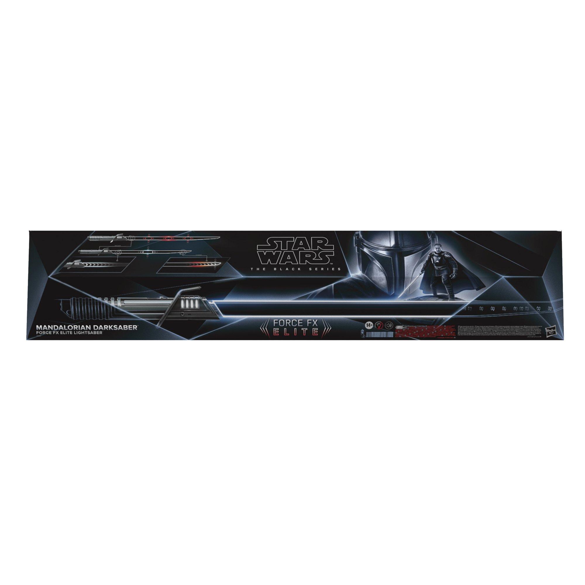 Star Wars The Mandalorian Darksaber Force Fx Elite Advanced Leds The Black Series Lightsaber Gamestop