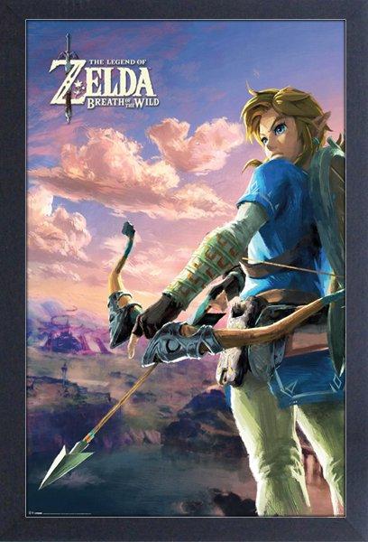 LEGEND OF ZELDA Link ART PRINT Nintendo BREATH OF THE WILD Game