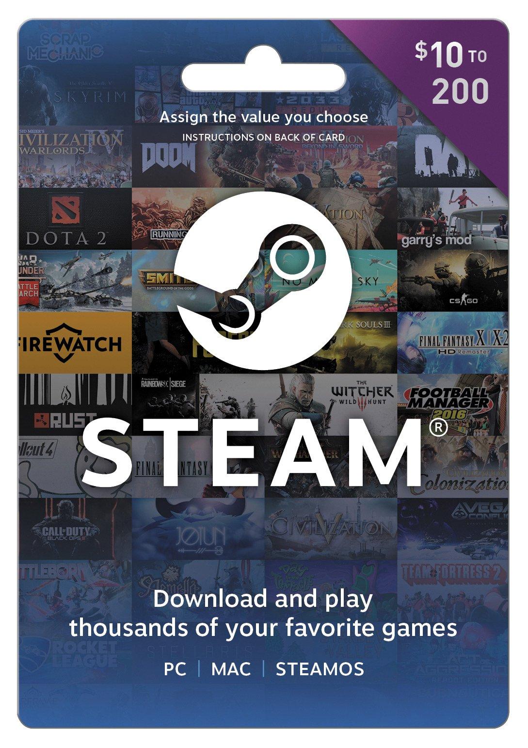 Valve Steam Wallet Card 10 Gamestop