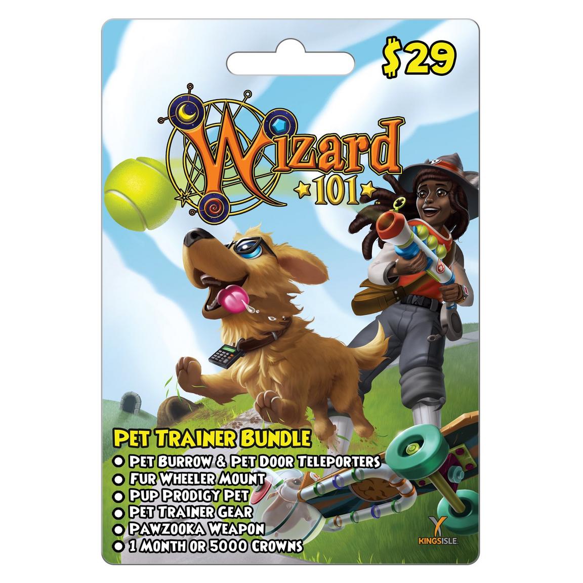 KingsIsle Entertainment WIzard101 Pet Trainer Bundle Card