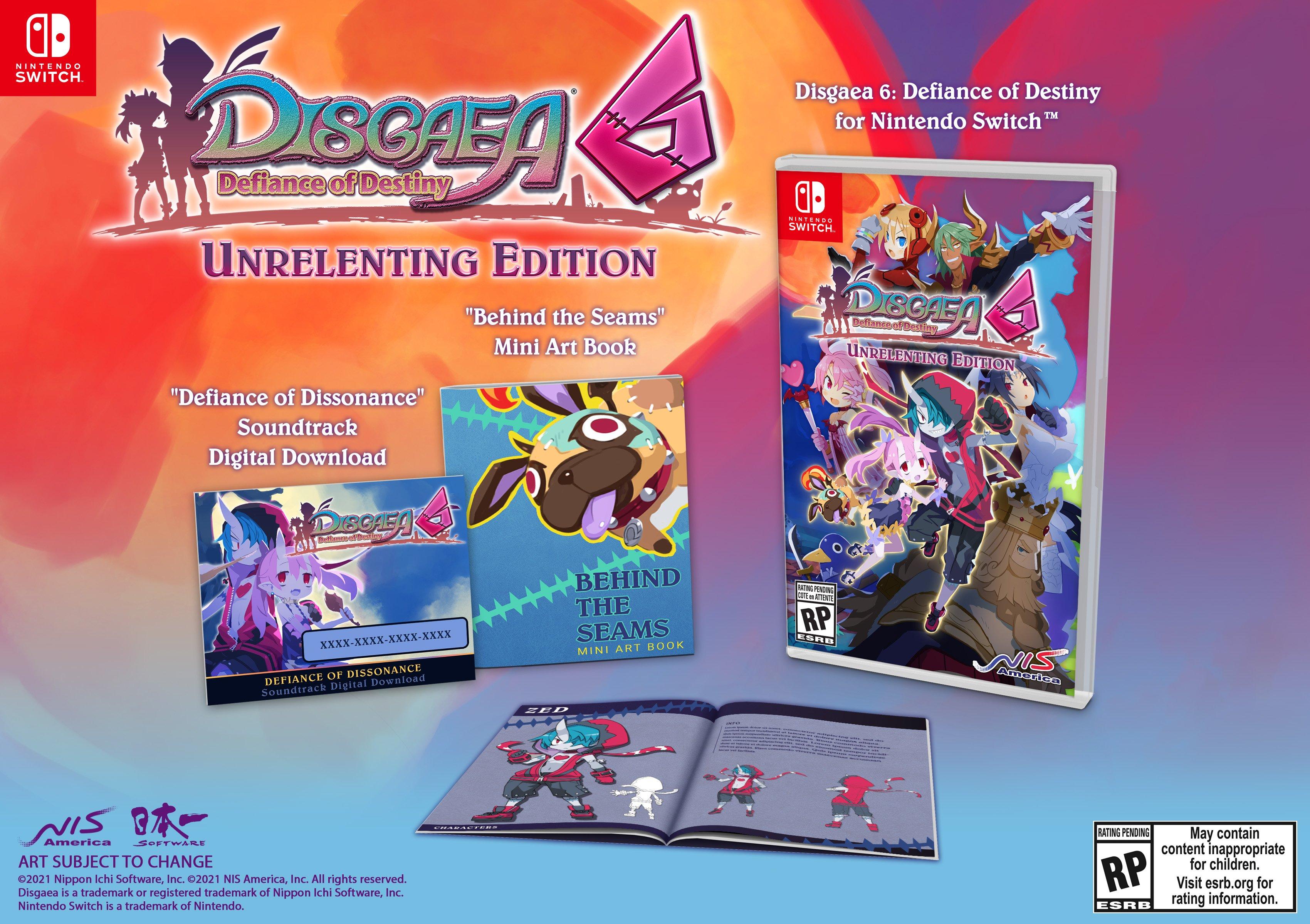 Disgaea 6: Defiance of Destiny Unrelenting Edition - Nintendo Switch