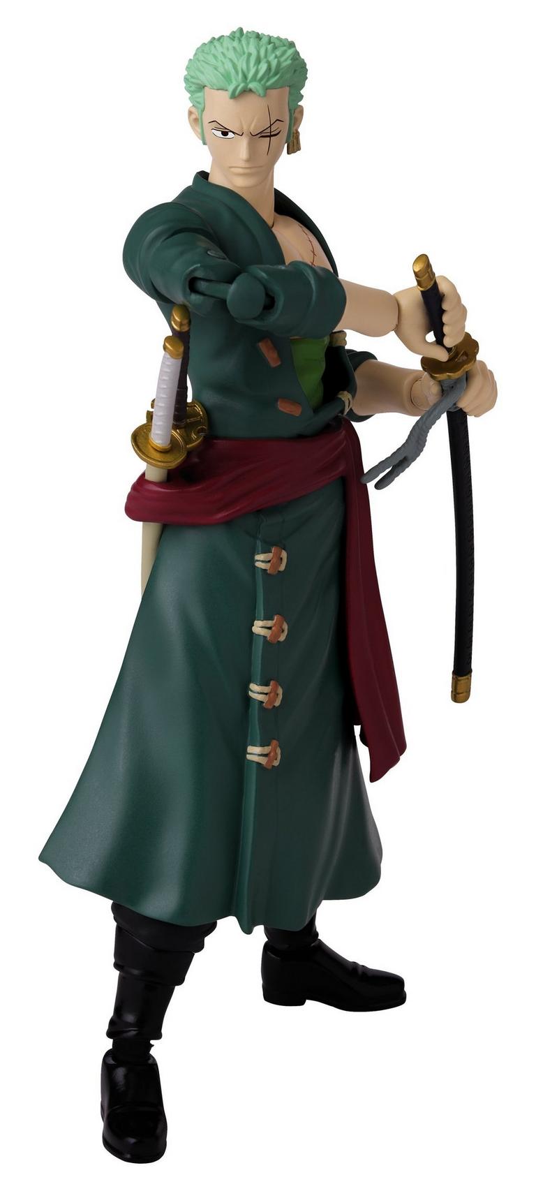 Bandai One Piece Zoro Anime Heroes 6.5-in Action Figure