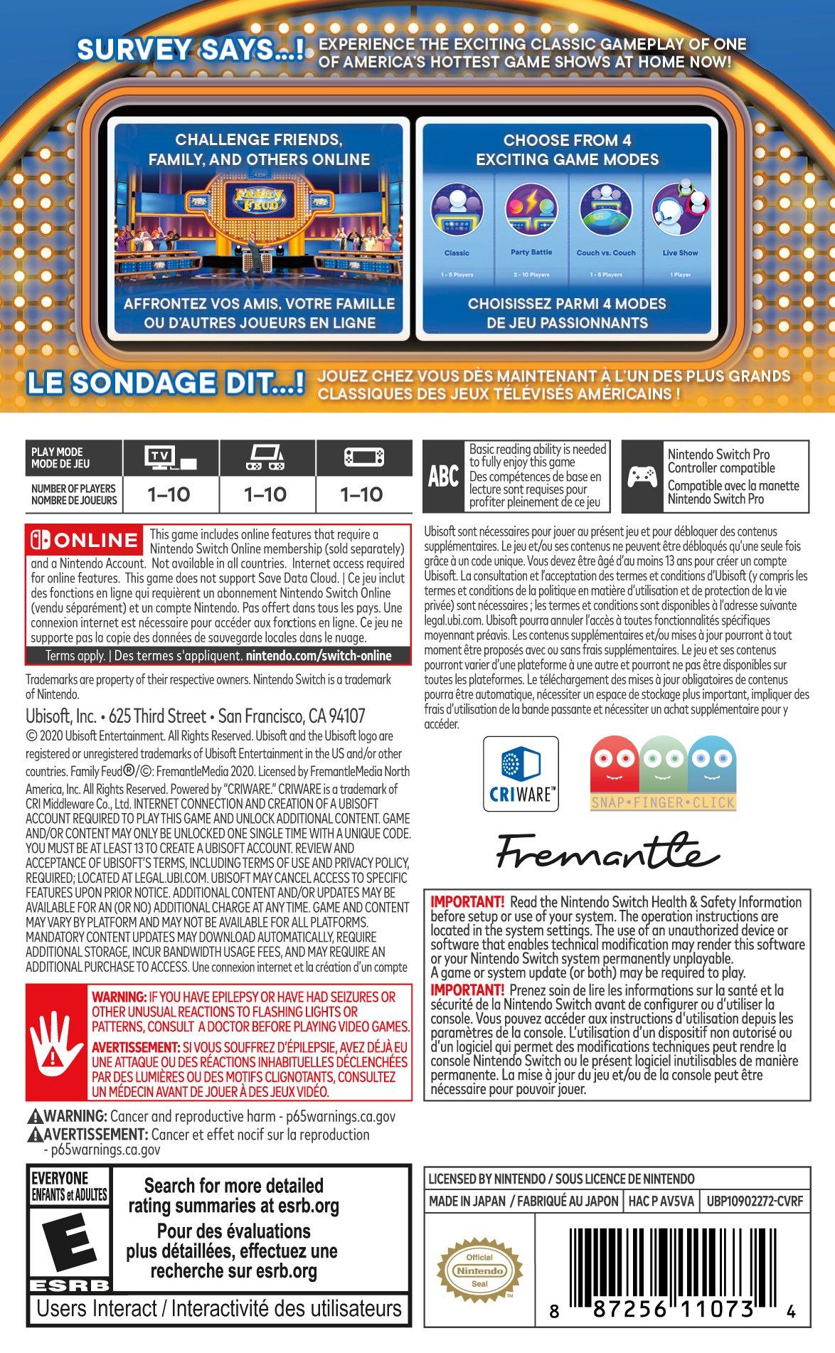 Family Feud Nintendo Switch