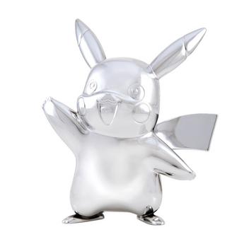 Pokemon 25th Anniversary Pikachu (Silver) Battle Figure